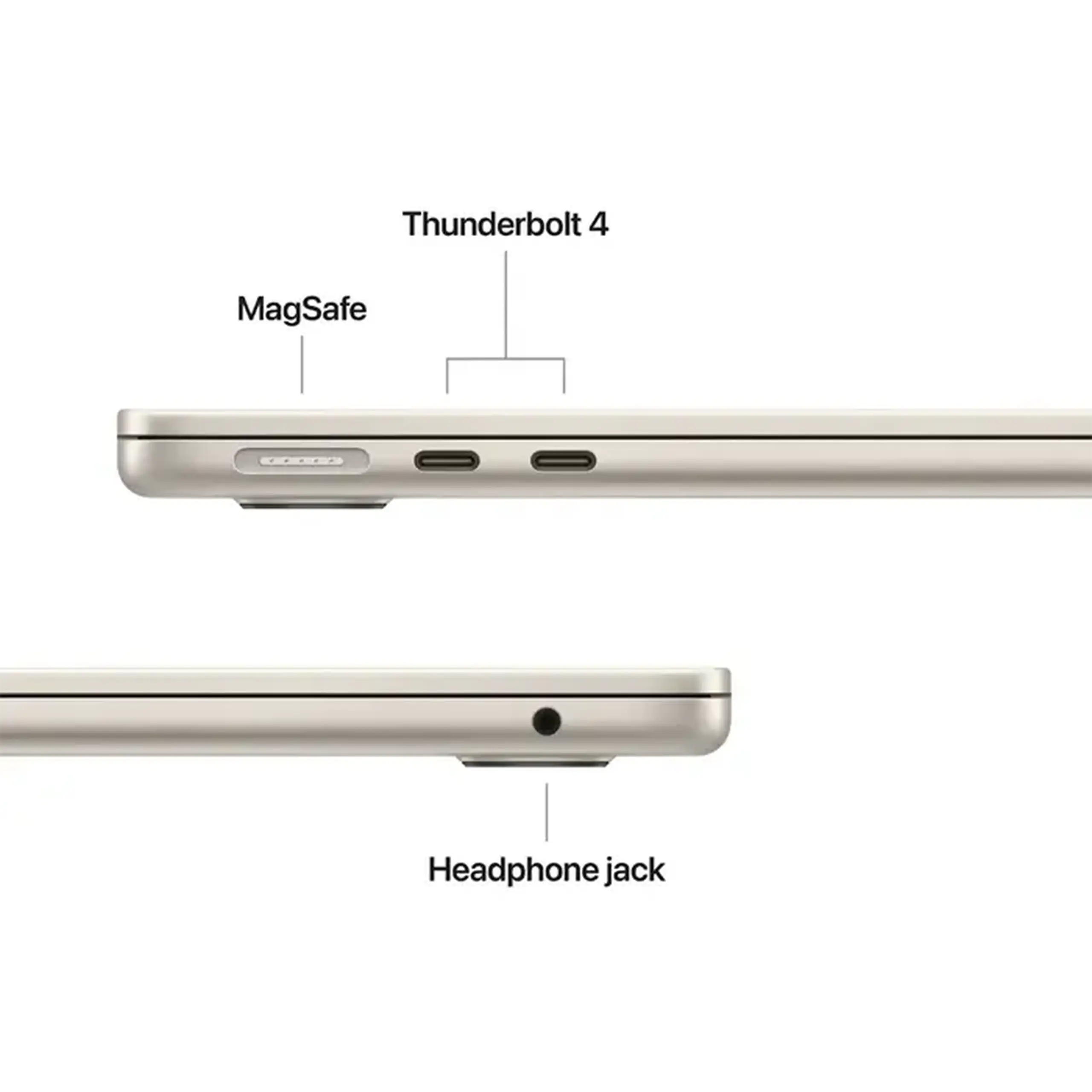 Laptop 13,6" Apple Z1L3000BR, Starlight, M5 with 10-core CPU and 8-core GPU, 16GB/512GB, macOS Tahoe