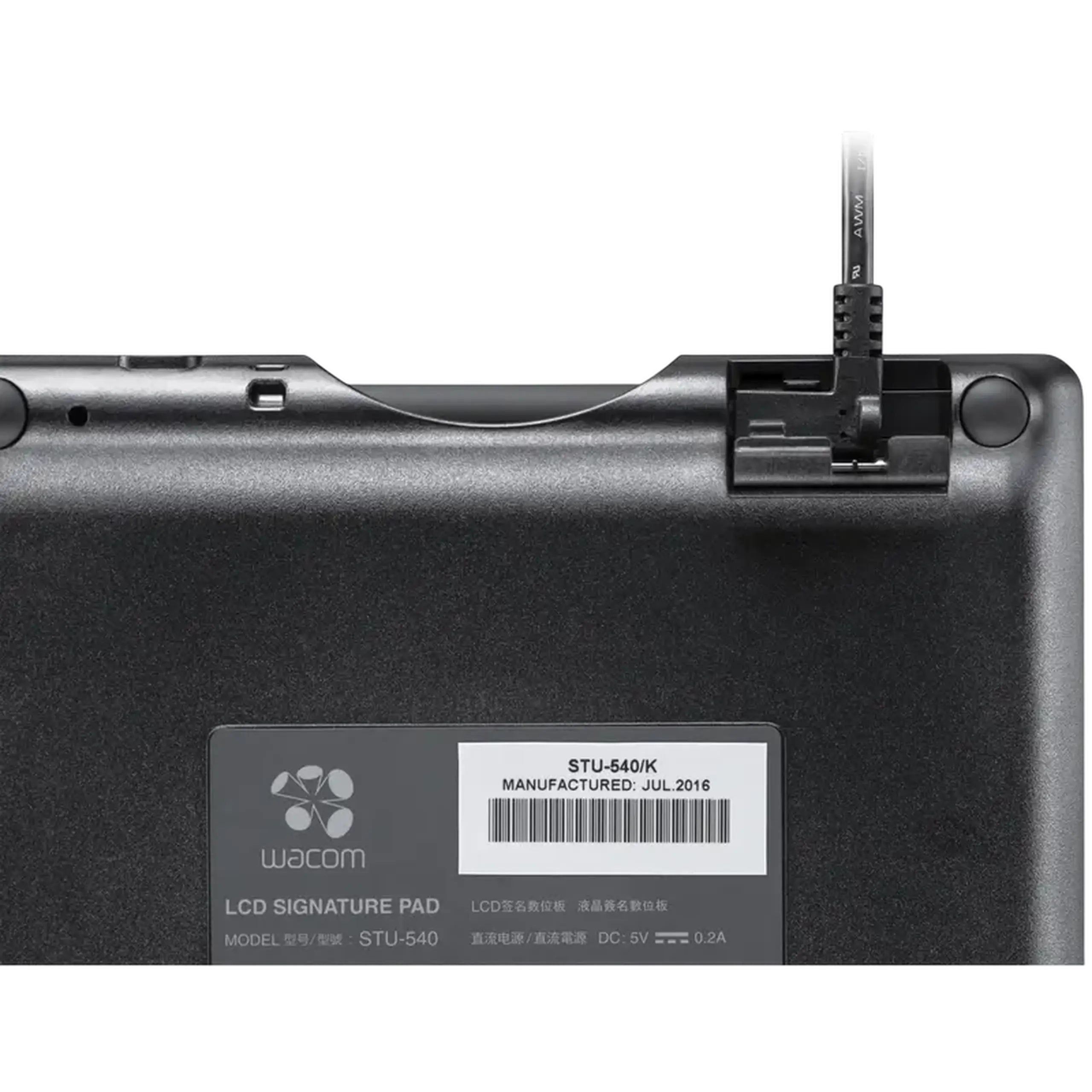Tabletă Grafică pentru semnătură Wacom STU540, Negru