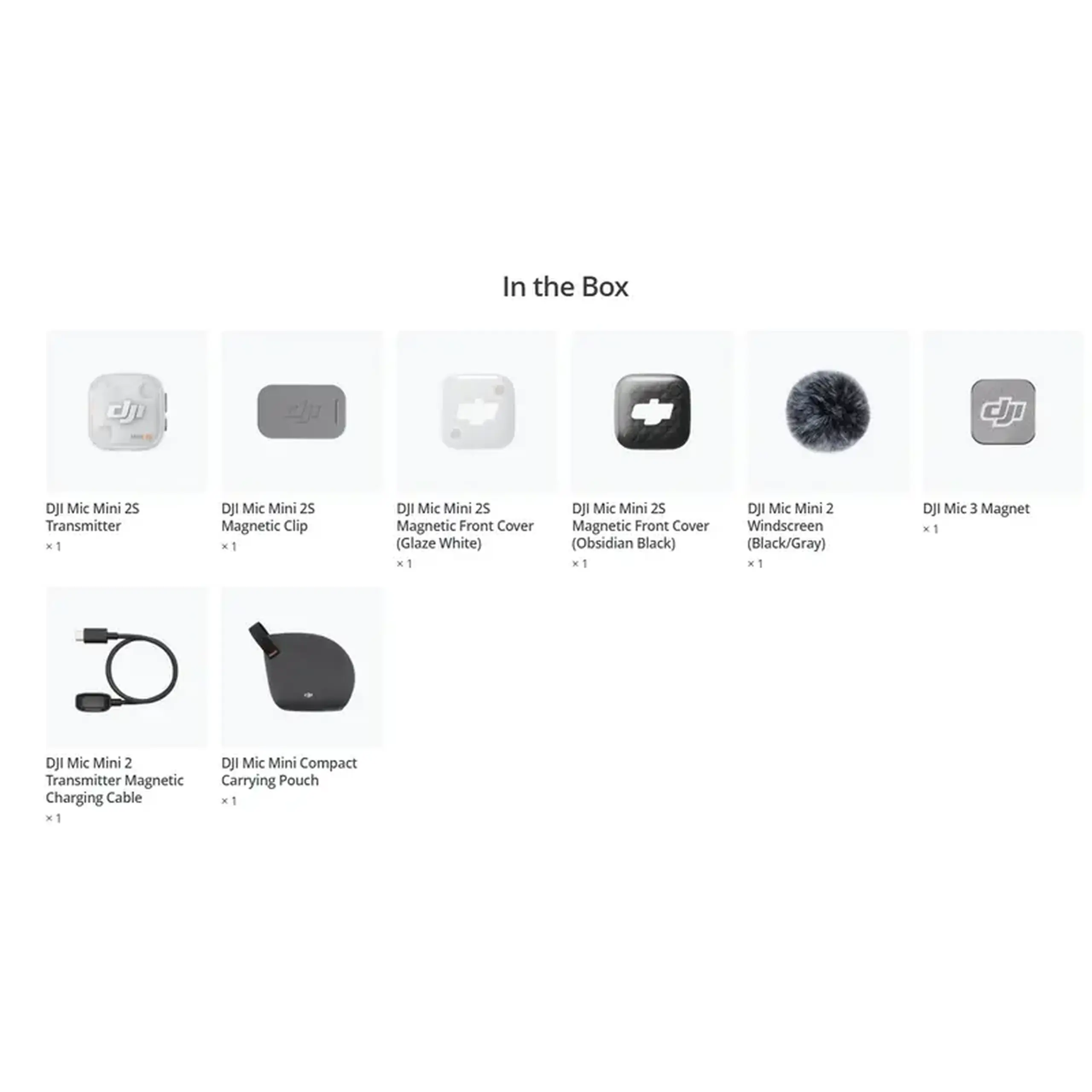 Microfon portabil pentru înregistrare vocală DJI Mic Mini 2S Transmitter, Fără fir, Alb