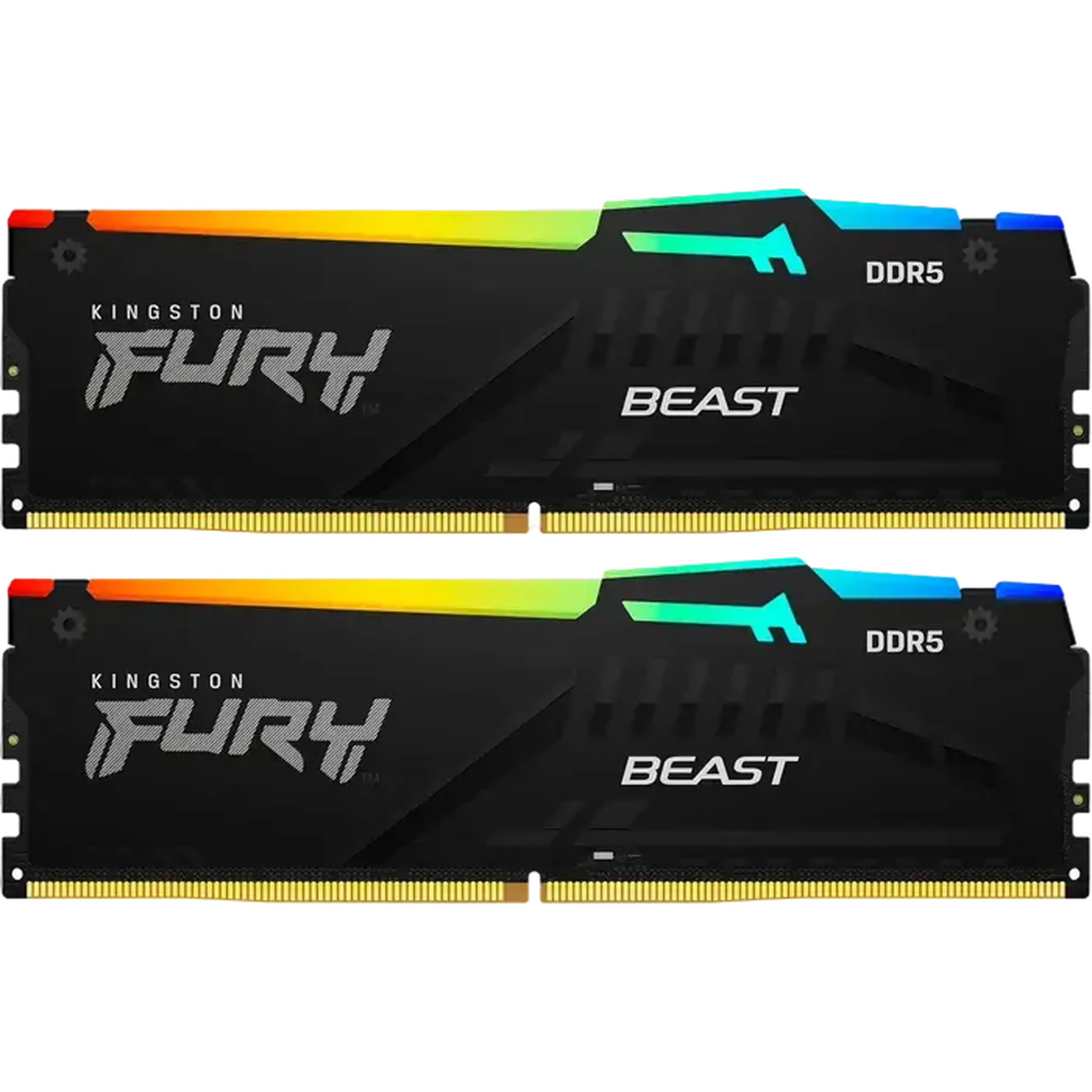 Memorie RAM Kingston FURY Beast RGB, DDR5 SDRAM, 5600 MHz, 64GB, KF556C36BBE2AK2-64
