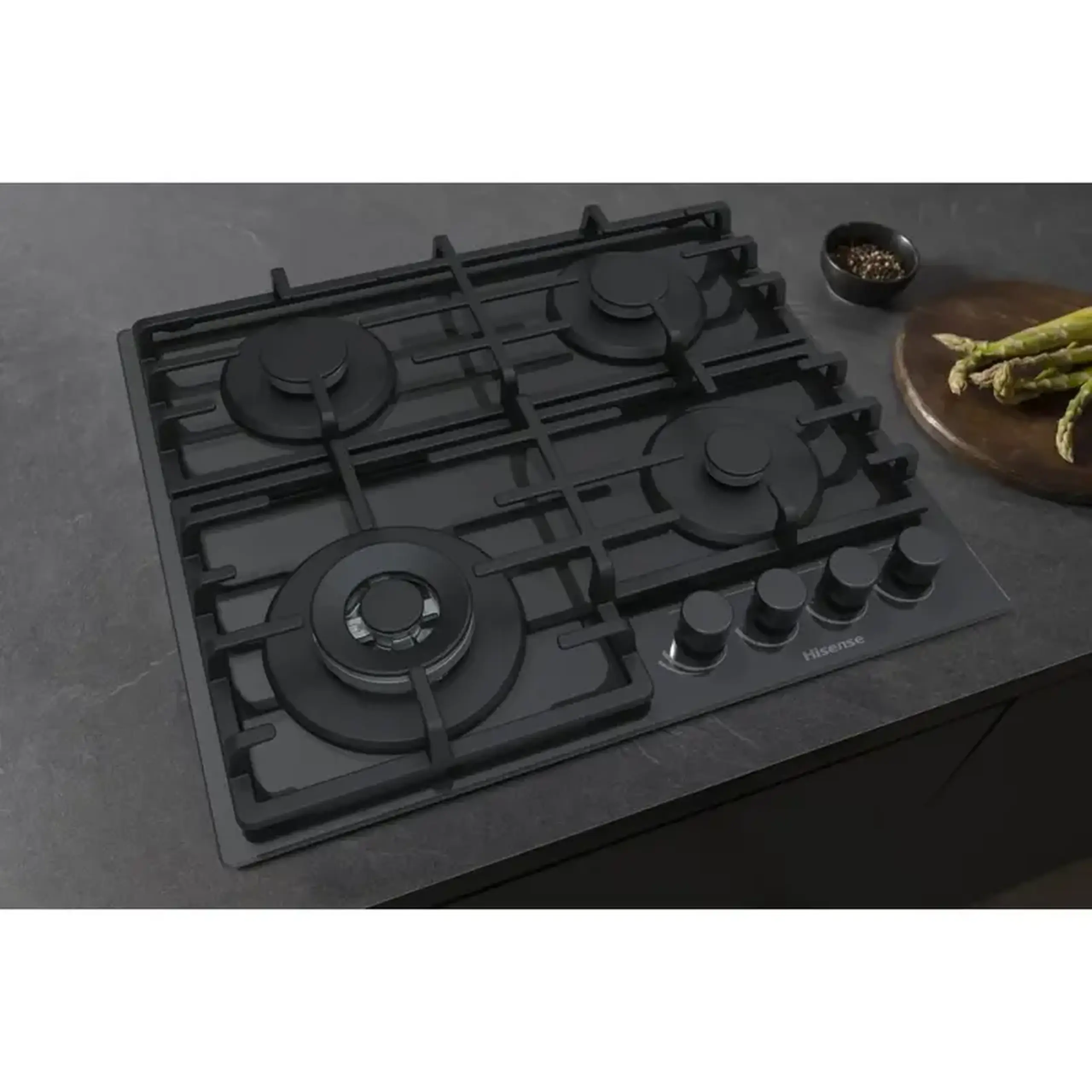 Plită pe gaz Hisense GG663B, Negru