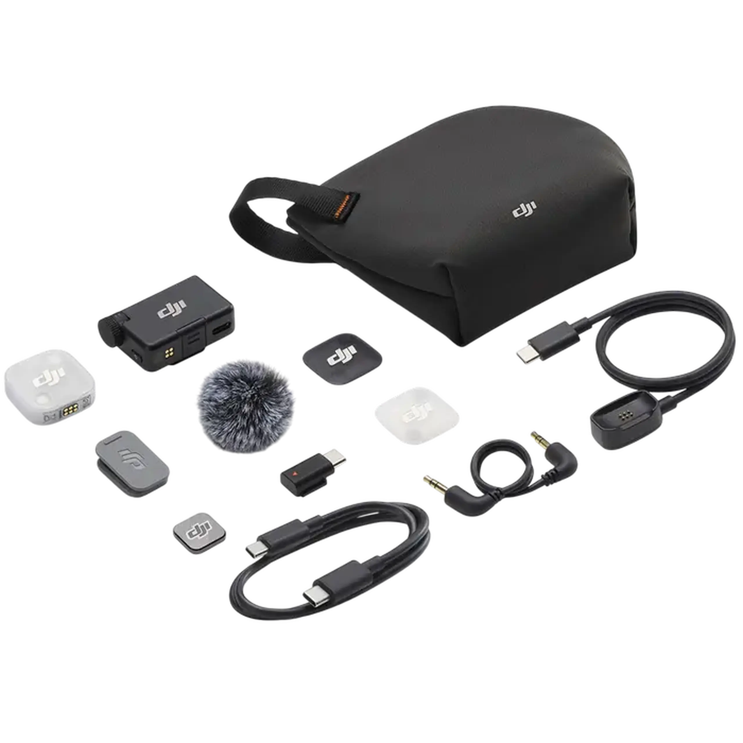 Microfon portabil pentru înregistrare vocală DJI Mic Mini 2 (1 TX + 1 RX), Fără fir, Negru