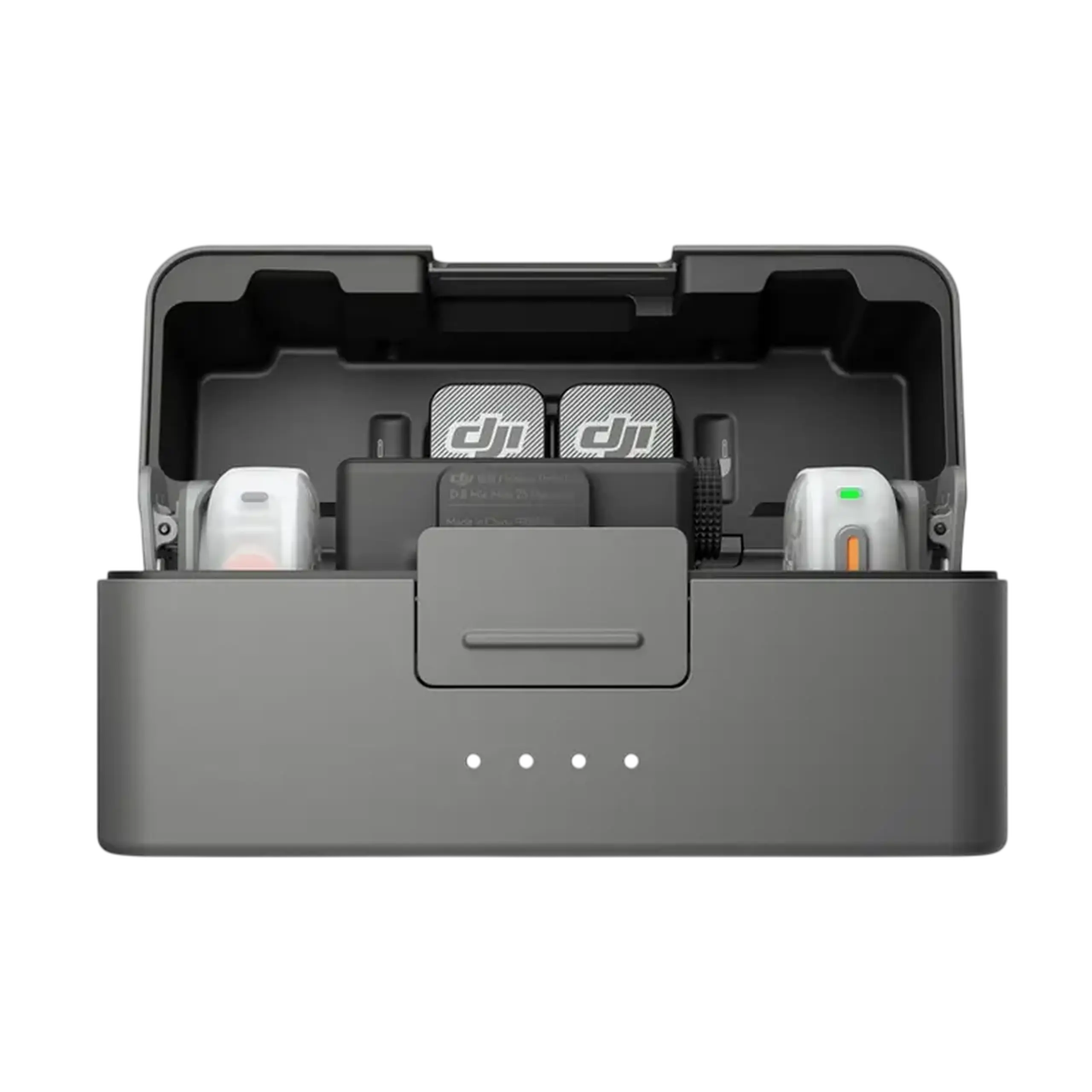 Microfon portabil pentru înregistrare vocală DJI Mic Mini 2S (2TX + 1RX + Charging Case), Fără fir, Negru