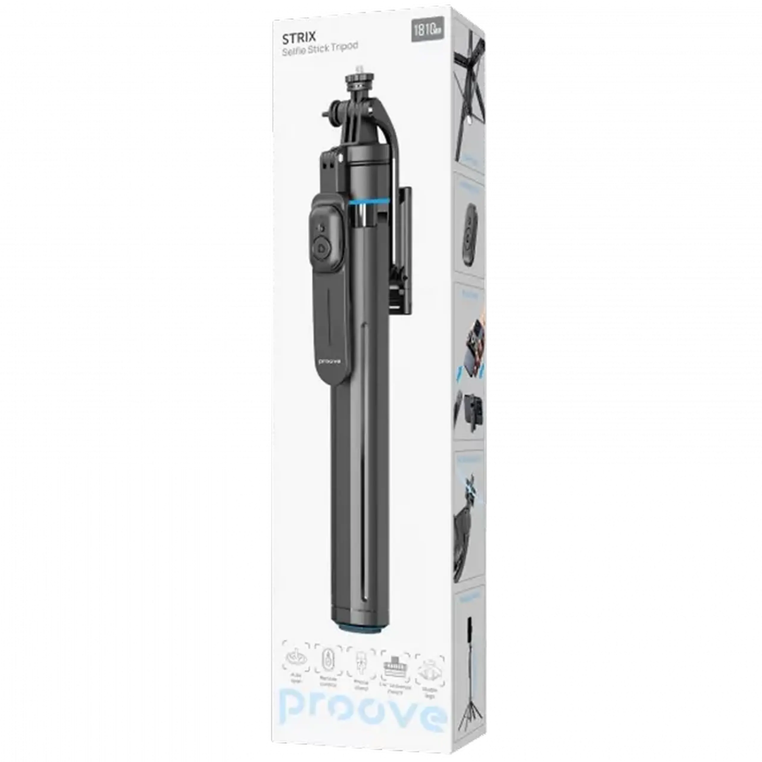 Selfie Stick Proove Strix, Negru