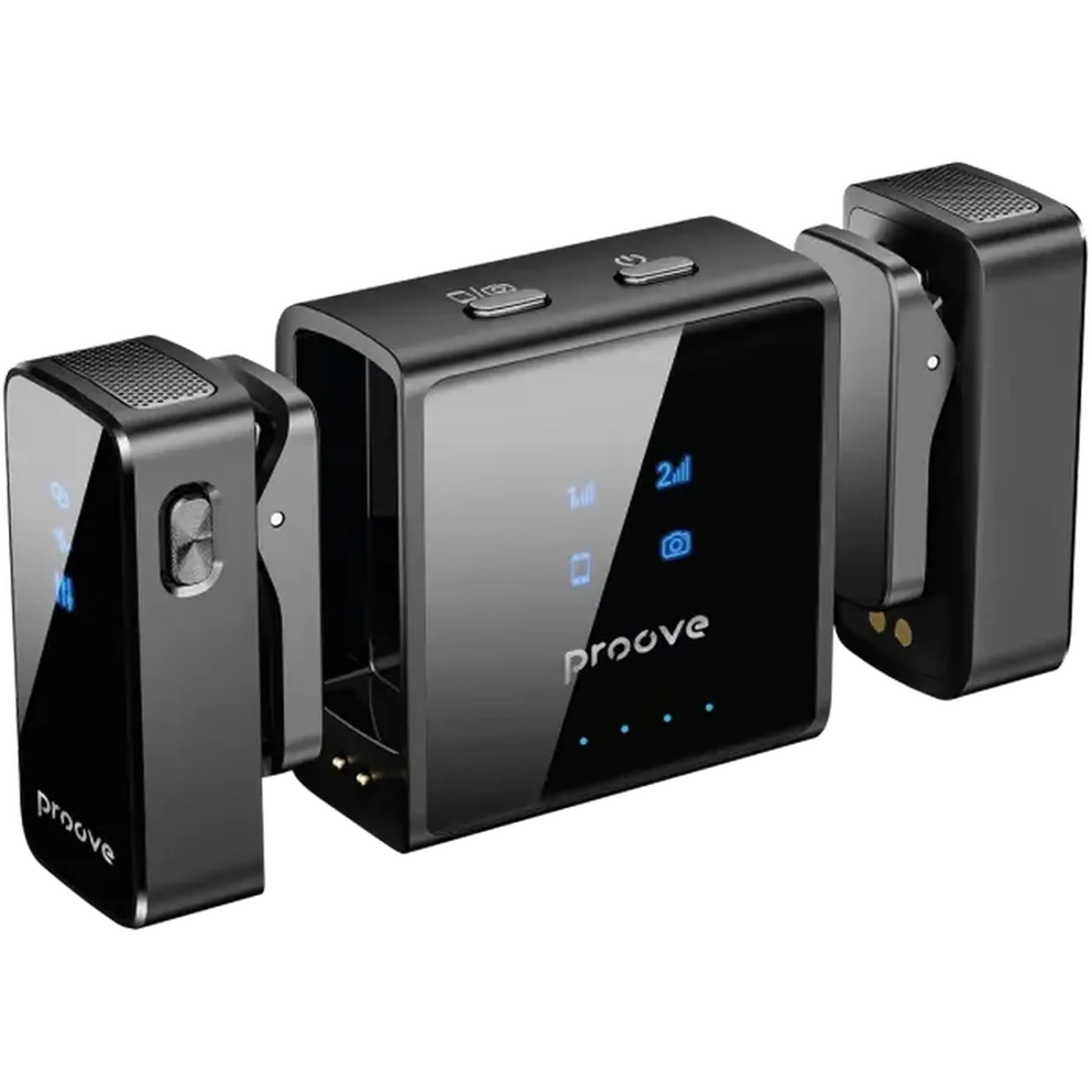Microfon portabil pentru înregistrare vocală Proove ToneLine, Fără fir, Negru