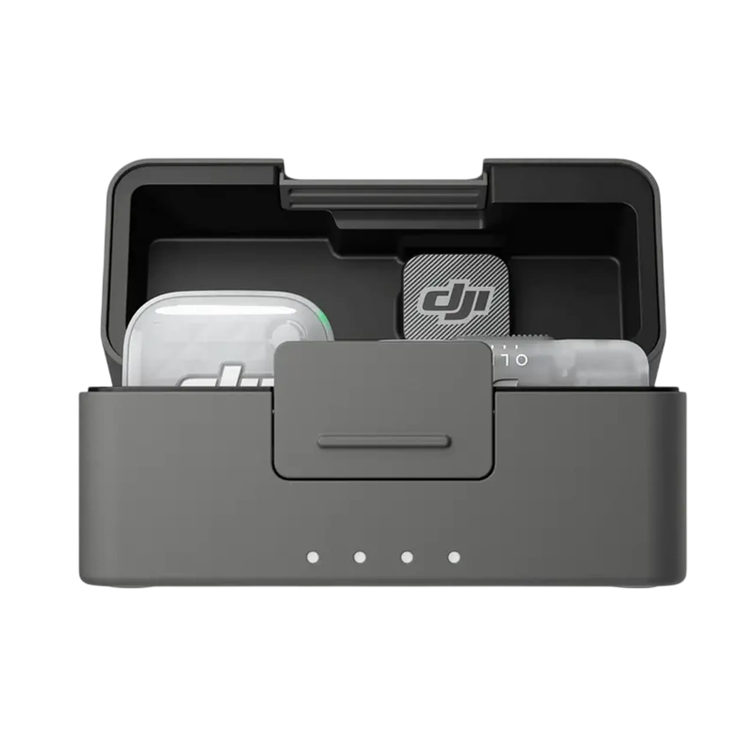 Microfon portabil pentru înregistrare vocală DJI Mic Mini 2S (1 TX + 1 Mobile RX + Charging Case), Fără fir, Negru