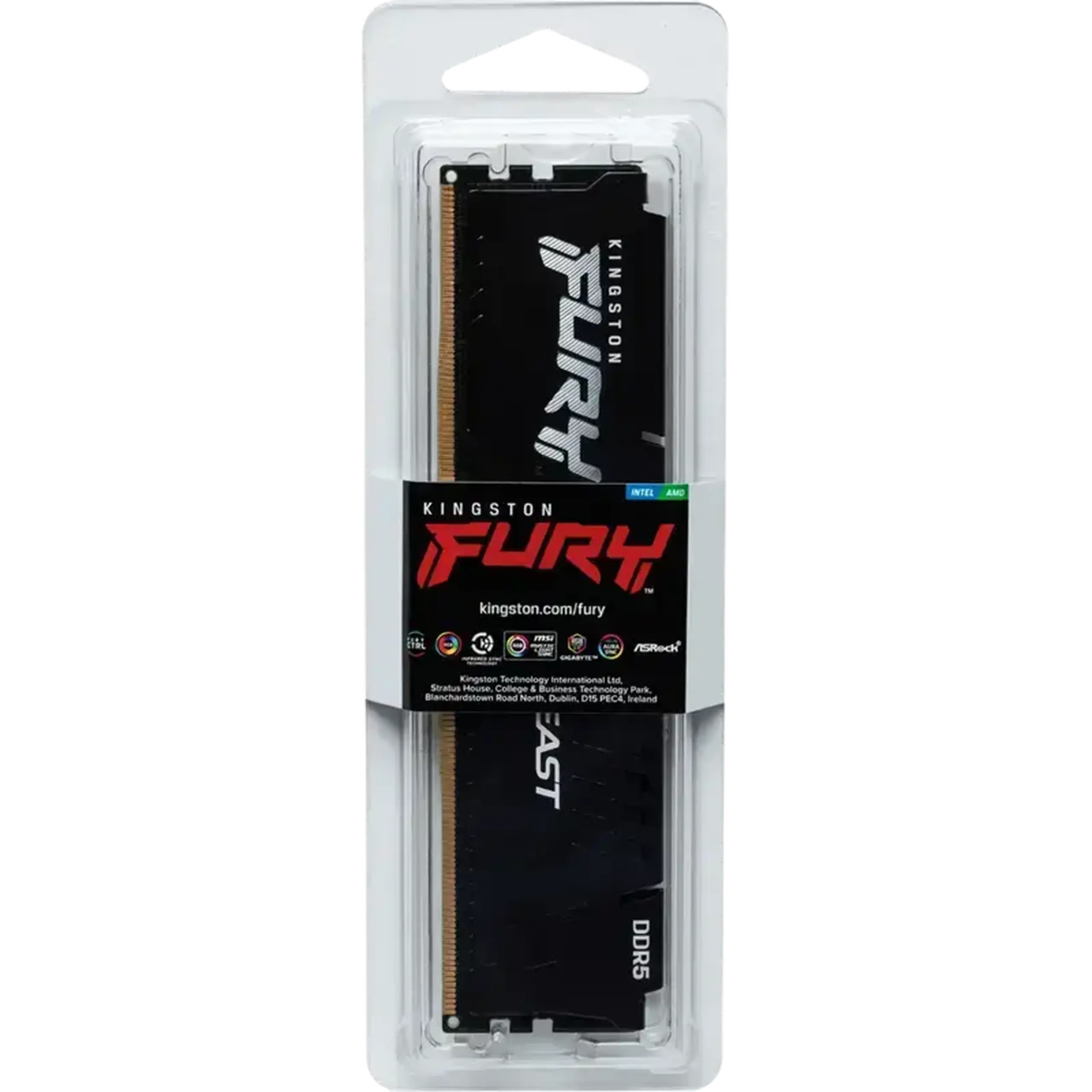 Memorie RAM Kingston FURY Beast, DDR5 SDRAM, 5600 MHz, 32GB, KF556C36BBE2-32