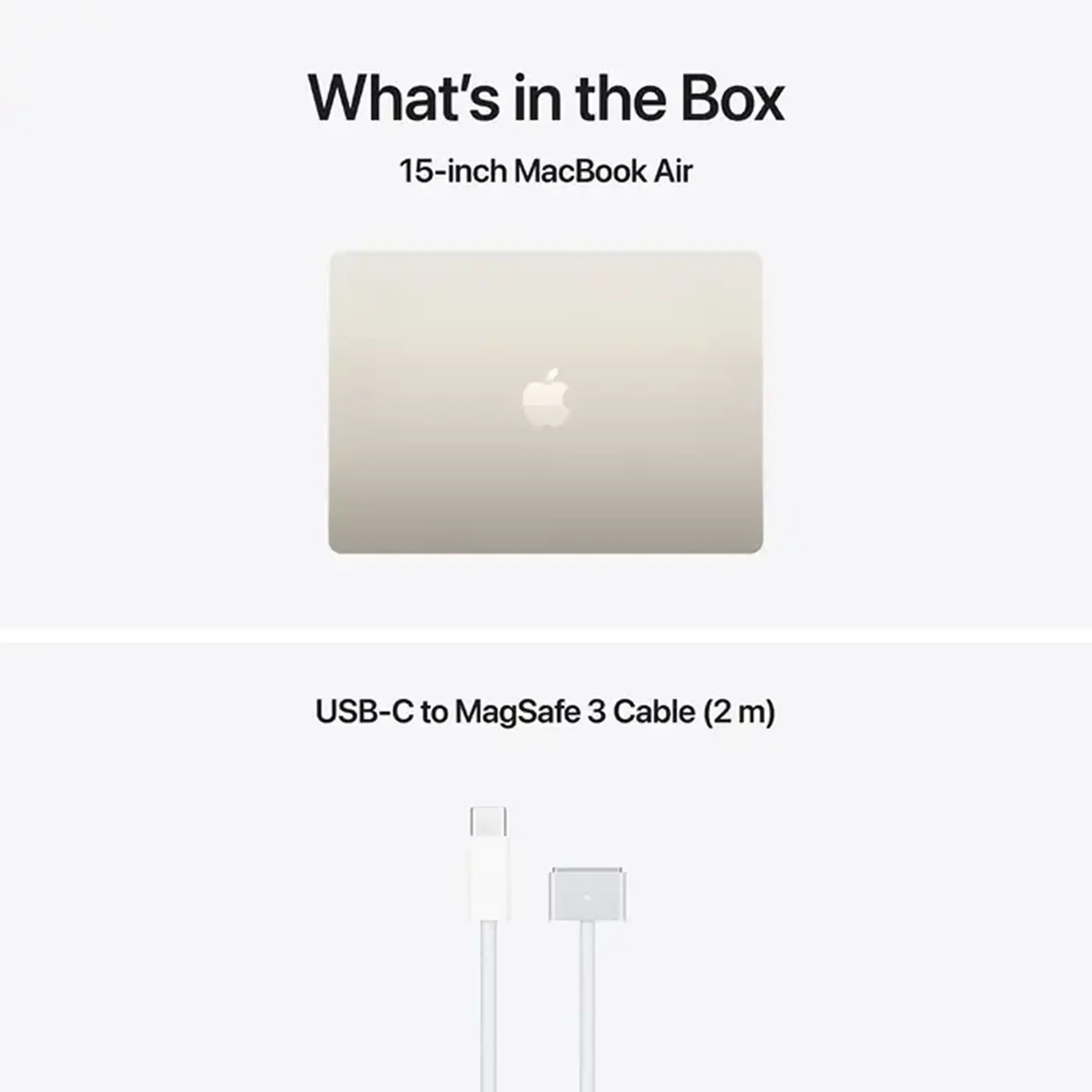 Laptop 15,3" Apple Z1LU000VZ, Starlight, M5 with 10-core CPU and 10-core GPU, 16GB/1000GB, macOS Tahoe