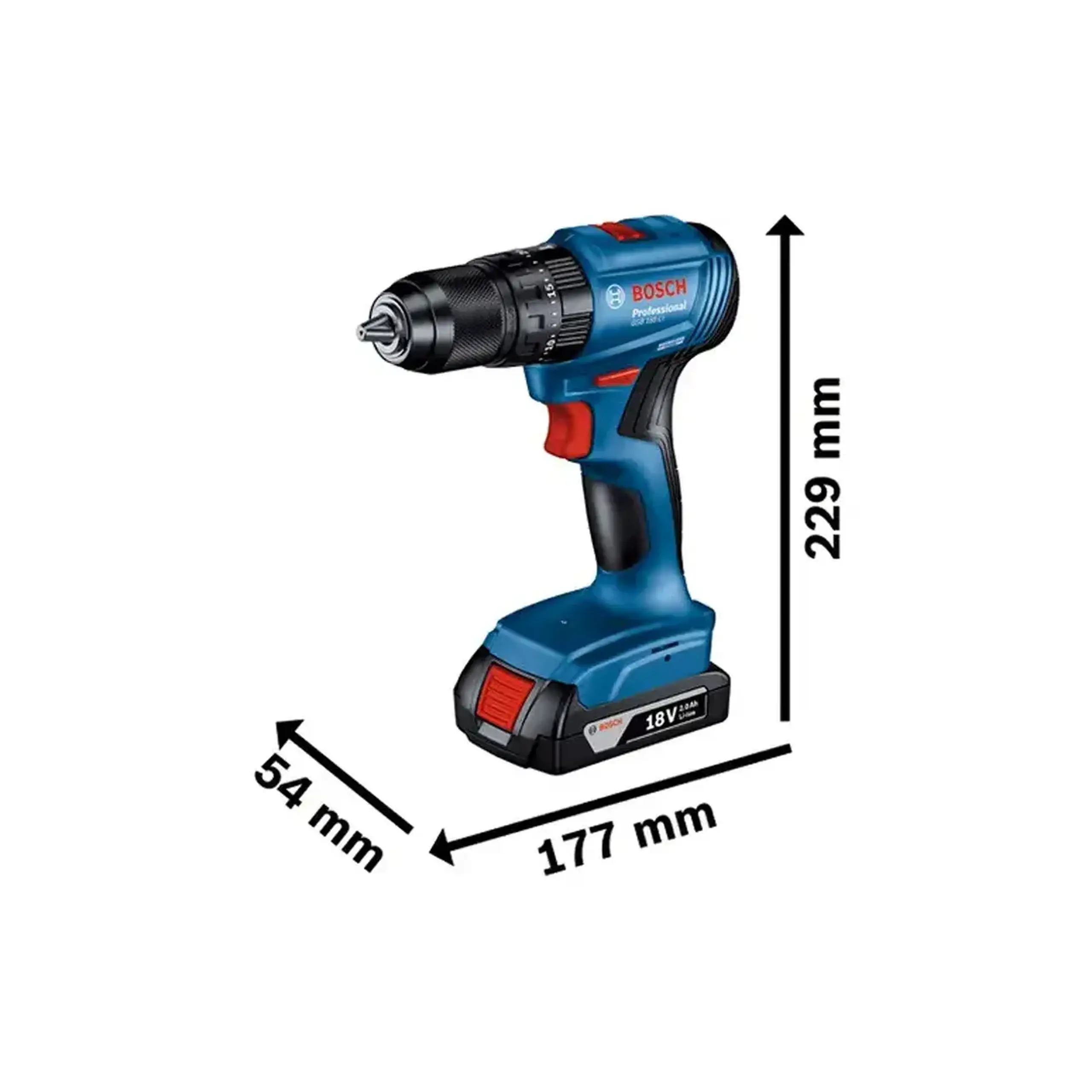 Mașină de găurit cu percuție pe acumulator GSB 185-LI 18 V 27000 percuții/min Bosch