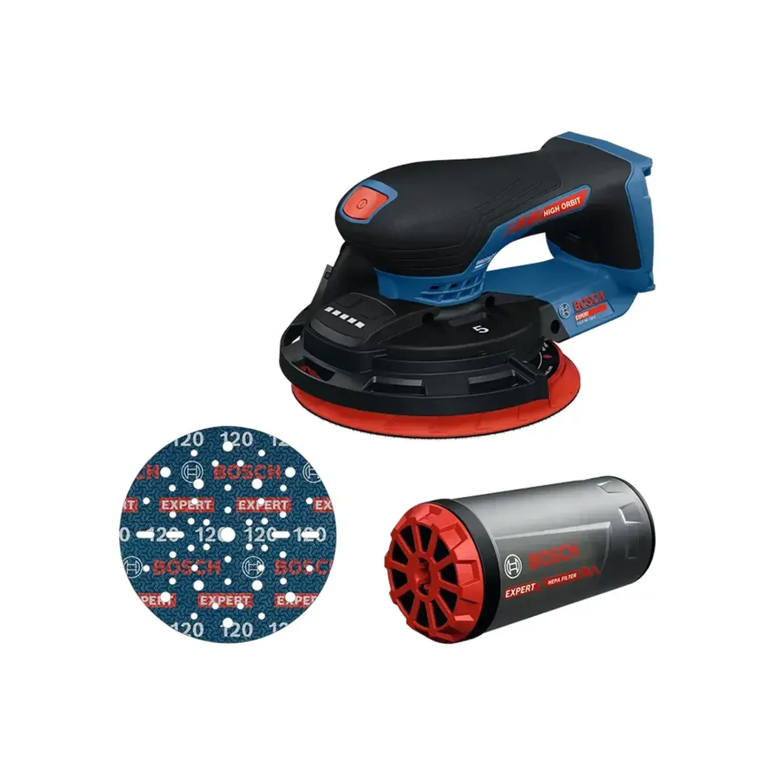 Șlefuitor cu excentric pe acumulator EXEX18V-150-5 150 mm 18 V 5000 - 10000 rot/min Bosch