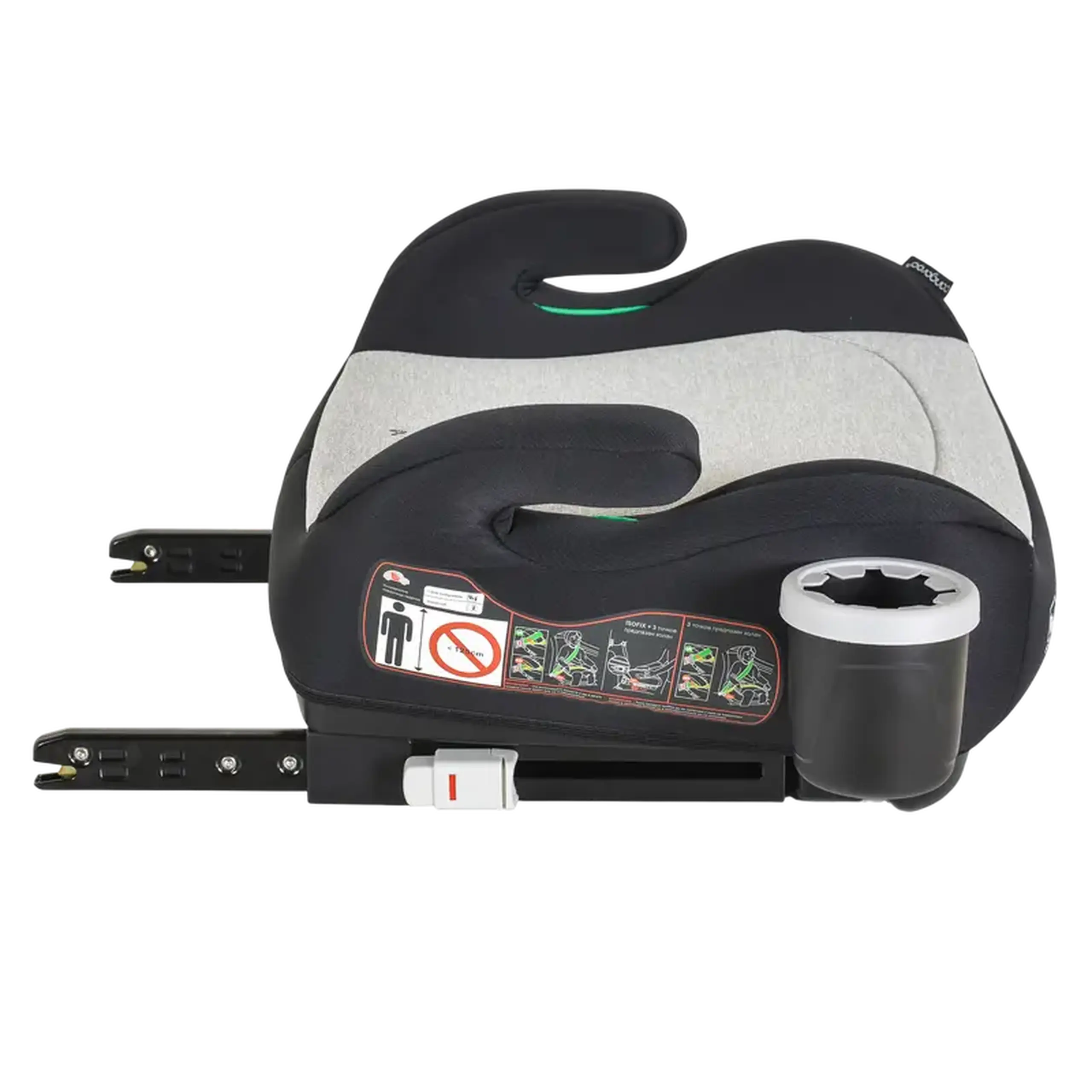 Booster Moni I-Swift, Grupa 3 (22-36 kg), Gri