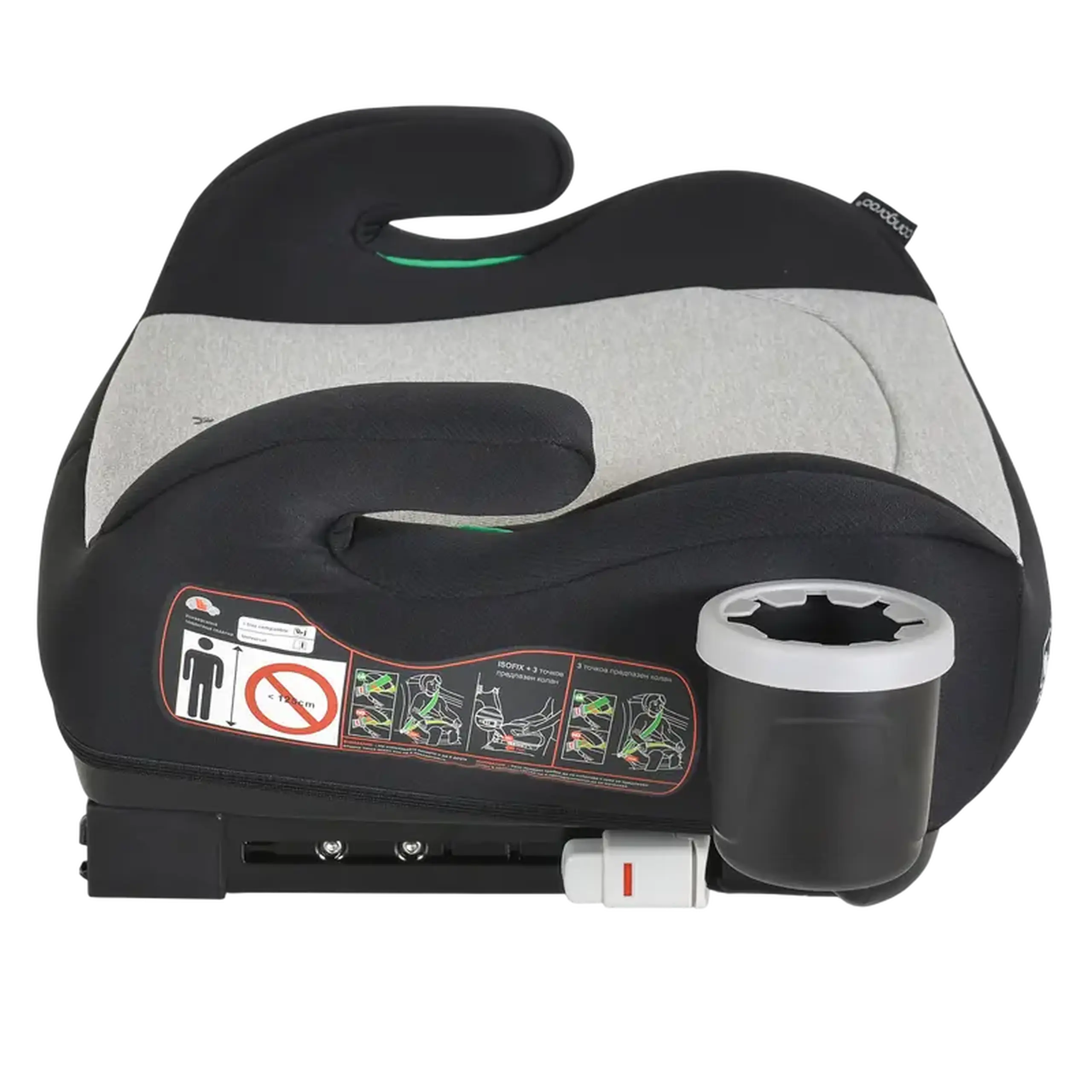 Booster Moni I-Swift, Grupa 3 (22-36 kg), Gri