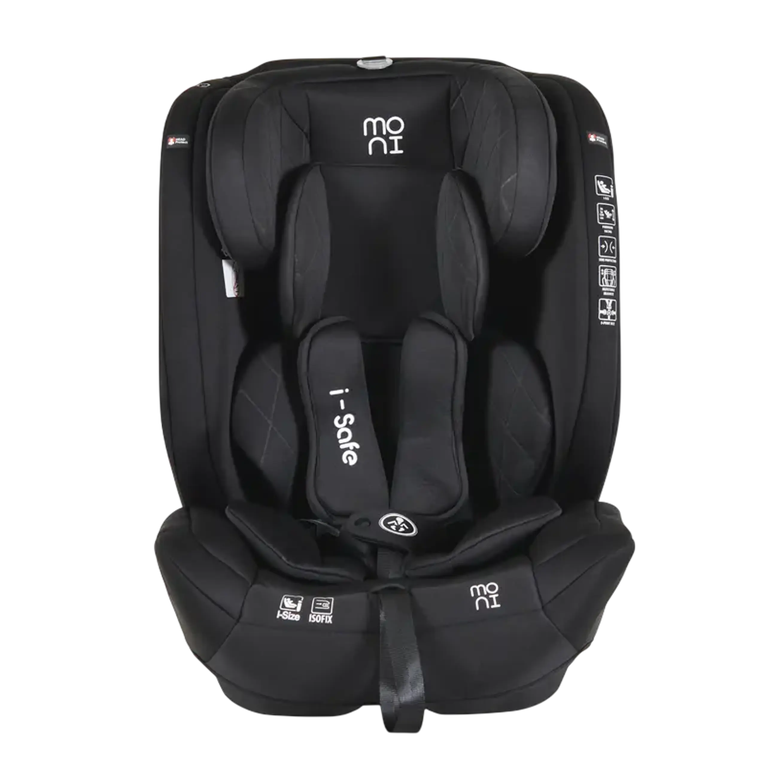 Scaun auto Moni Isafe, Grupa 1/2/3 (9-36 kg), Negru