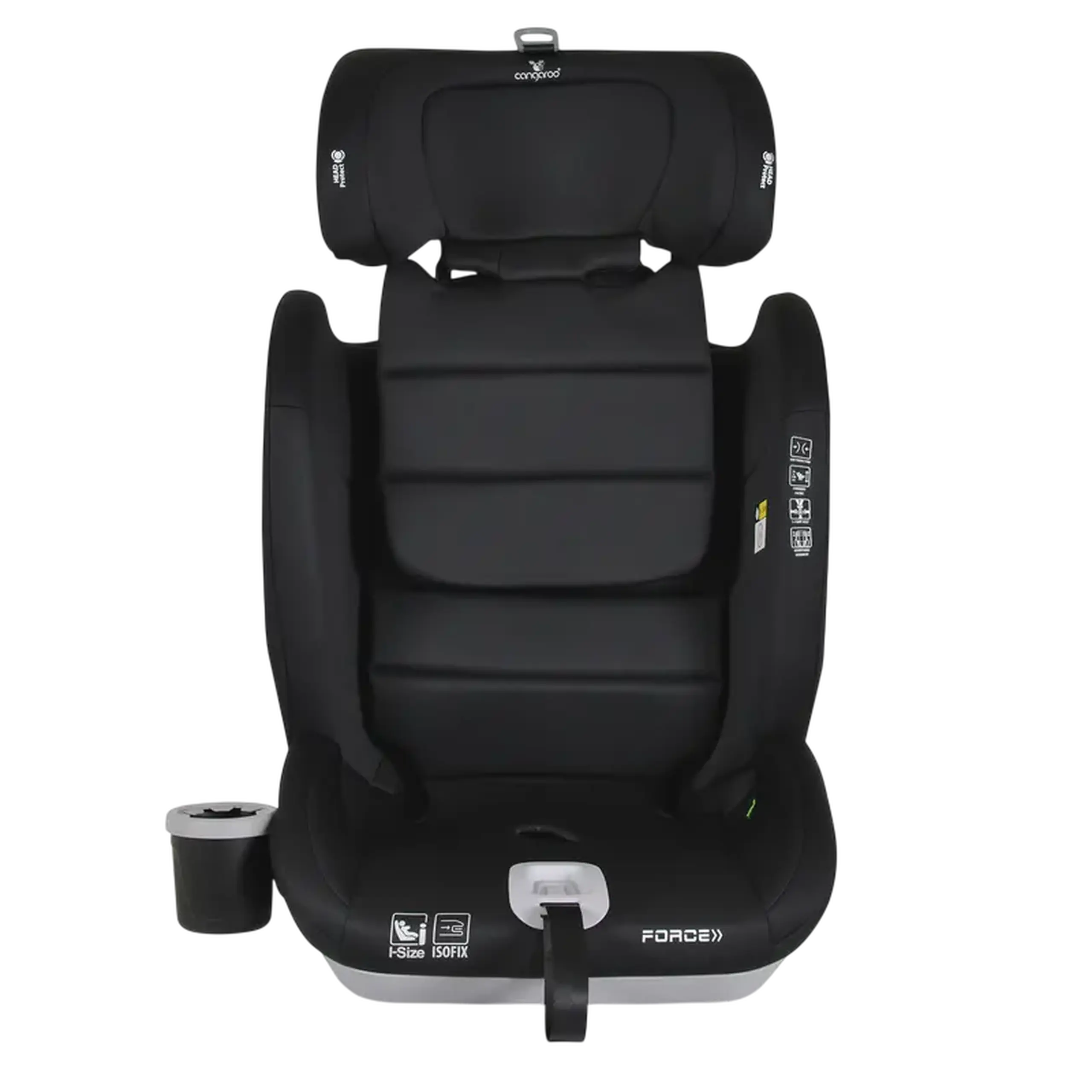 Scaun auto Cangaroo Force, Grupa 1/2/3 (9-36 kg), Negru