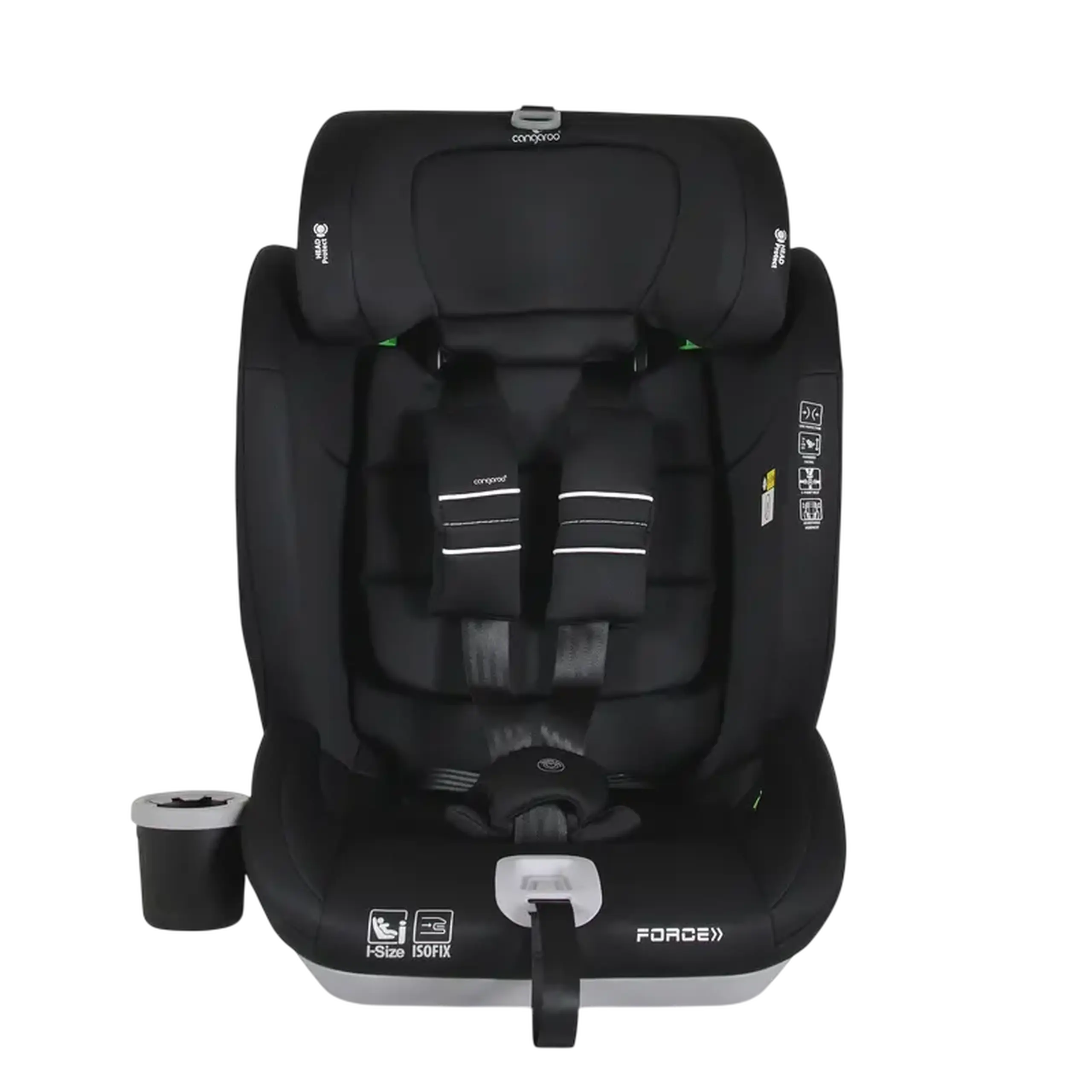 Scaun auto Cangaroo Force, Grupa 1/2/3 (9-36 kg), Negru