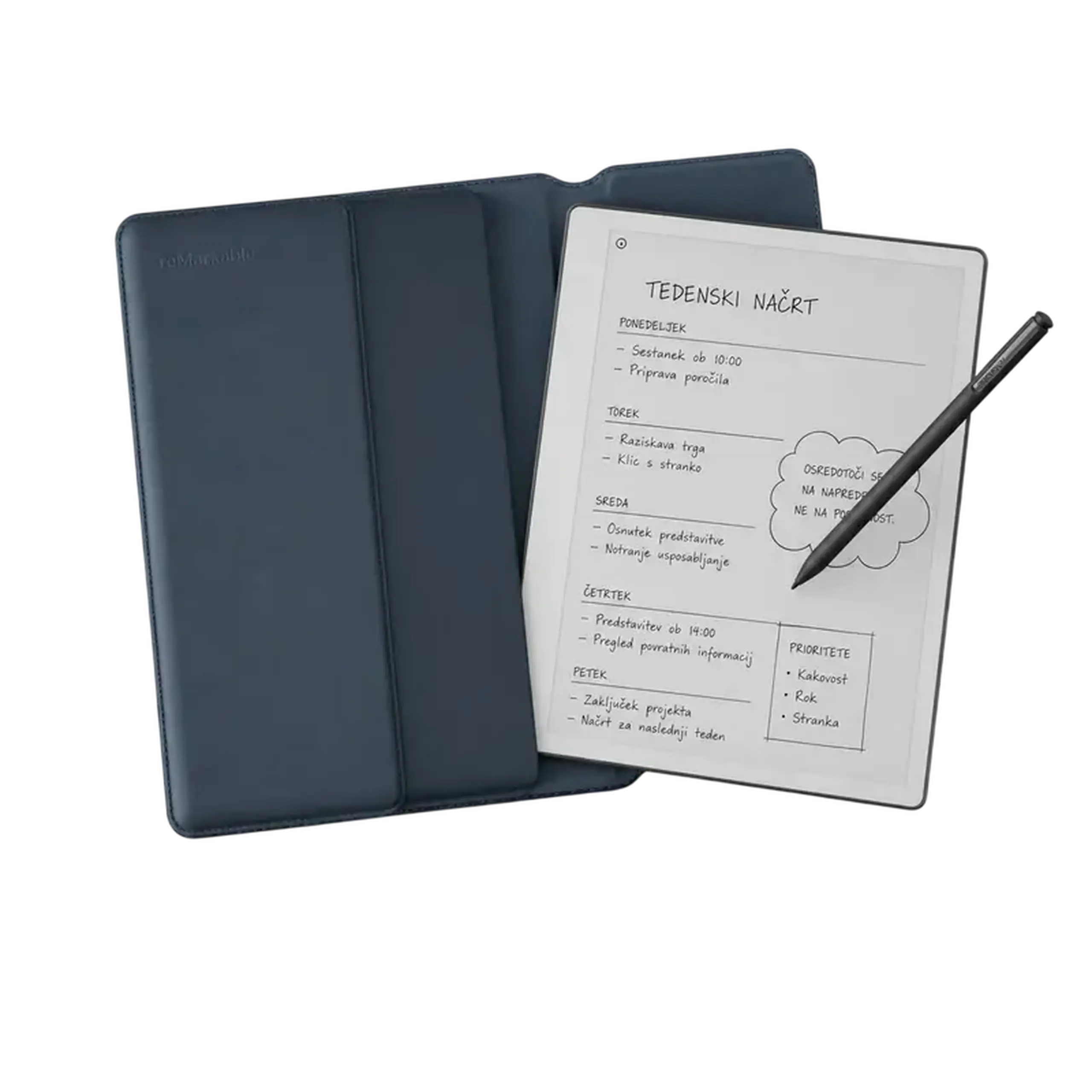 Husă protecție reMarkable Paper Pure - Sleeve Folio, Ocean Blue