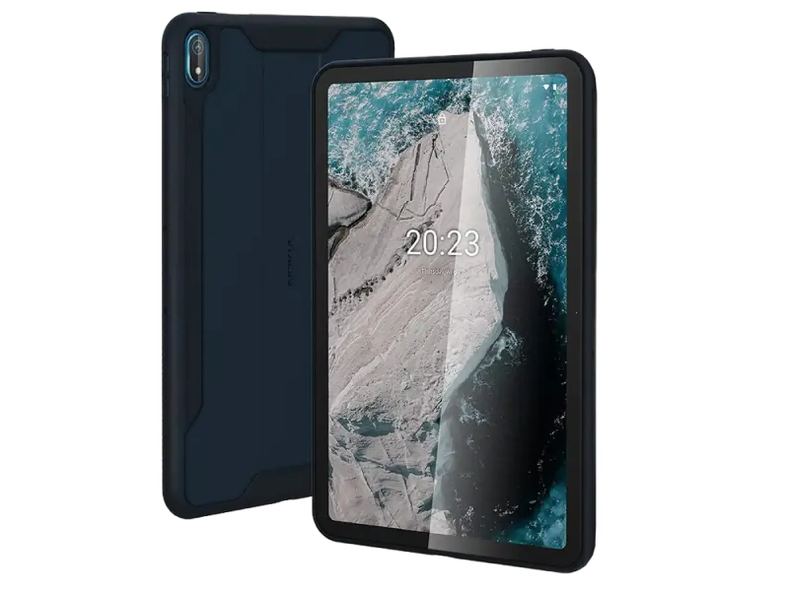 Tablet Case Book PU Leather for Nokia T20, Black