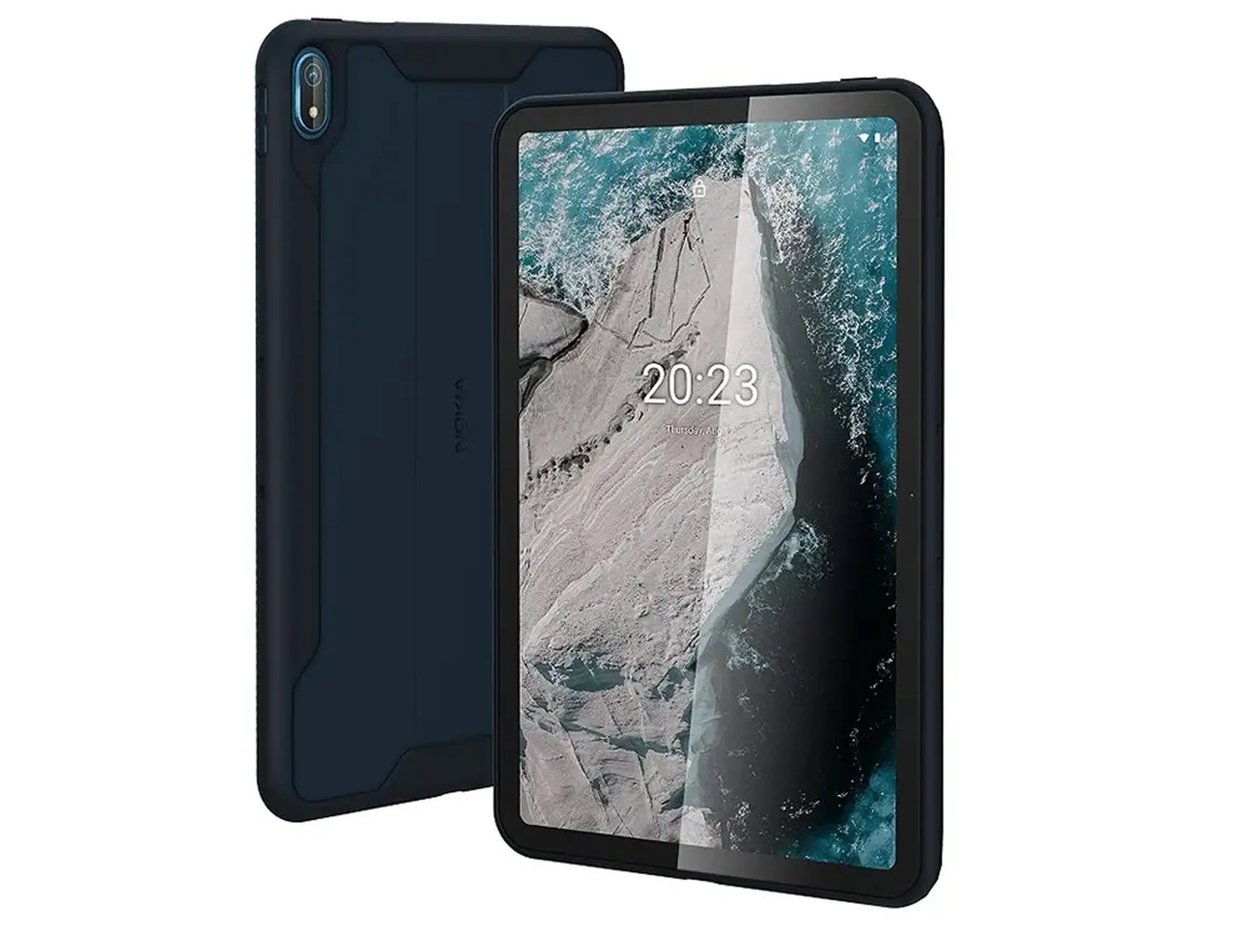 Tablet Case Book PU Leather for Nokia T20, Black