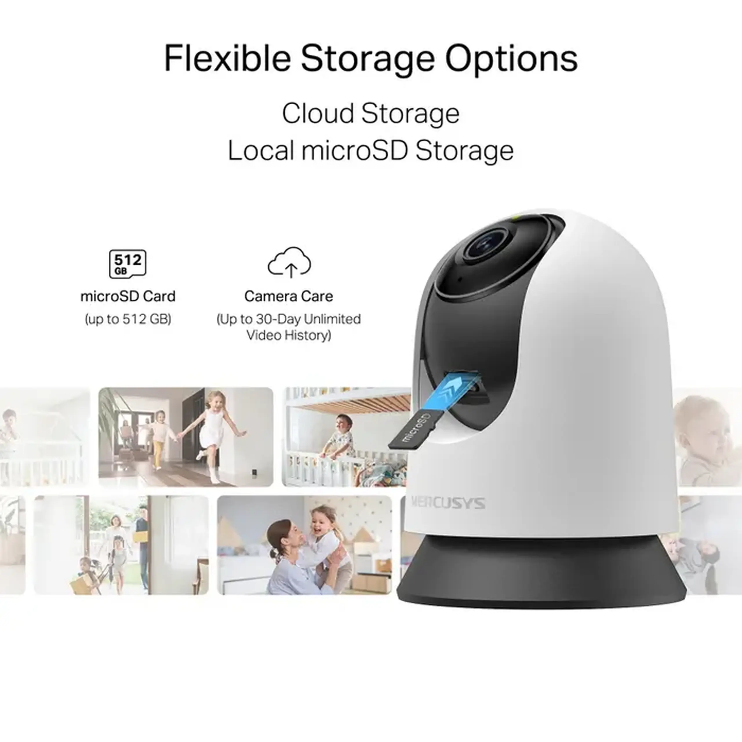 Camera de supraveghere Smart MERCUSYS MC210, Alb
