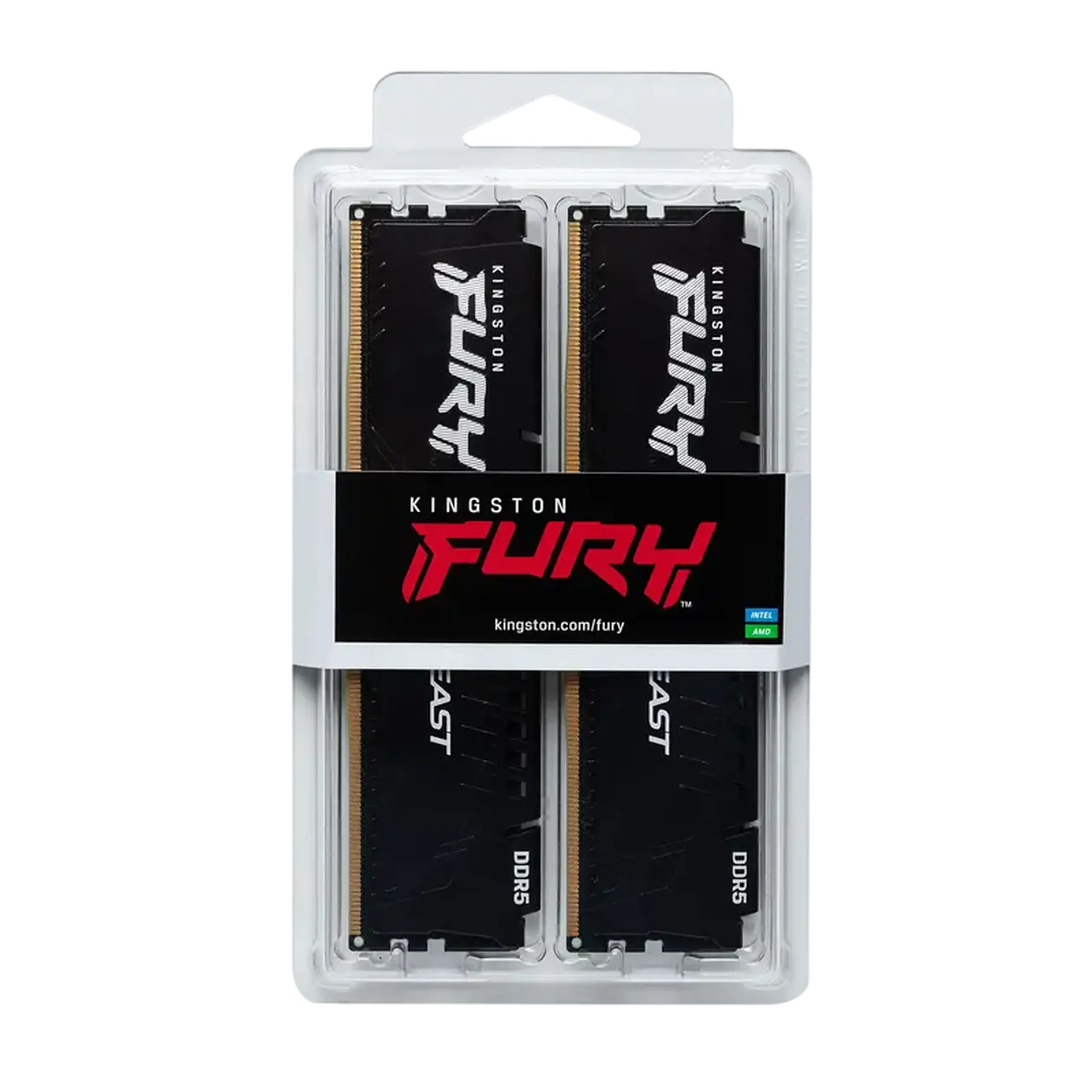 Memorie RAM Kingston FURY Beast, DDR5 SDRAM, 5600 MHz, 64GB, KF556C36BBE2K2-64