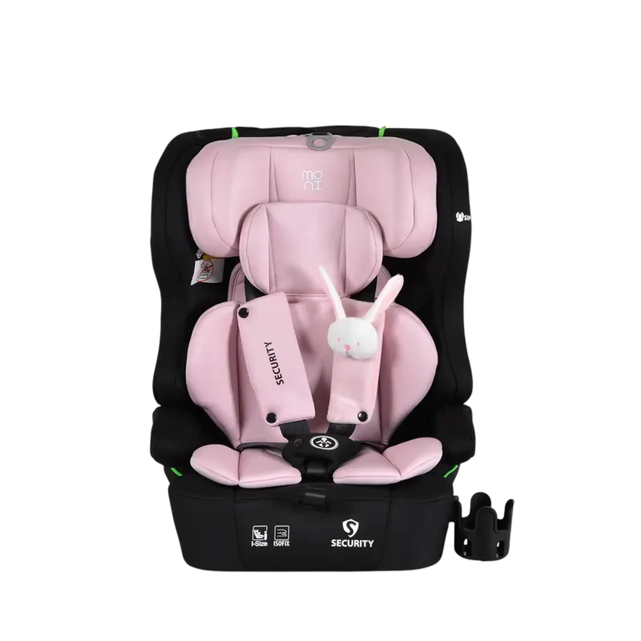 Scaun auto Moni Security, Grupa 1/2/3 (9-36 kg), Roz
