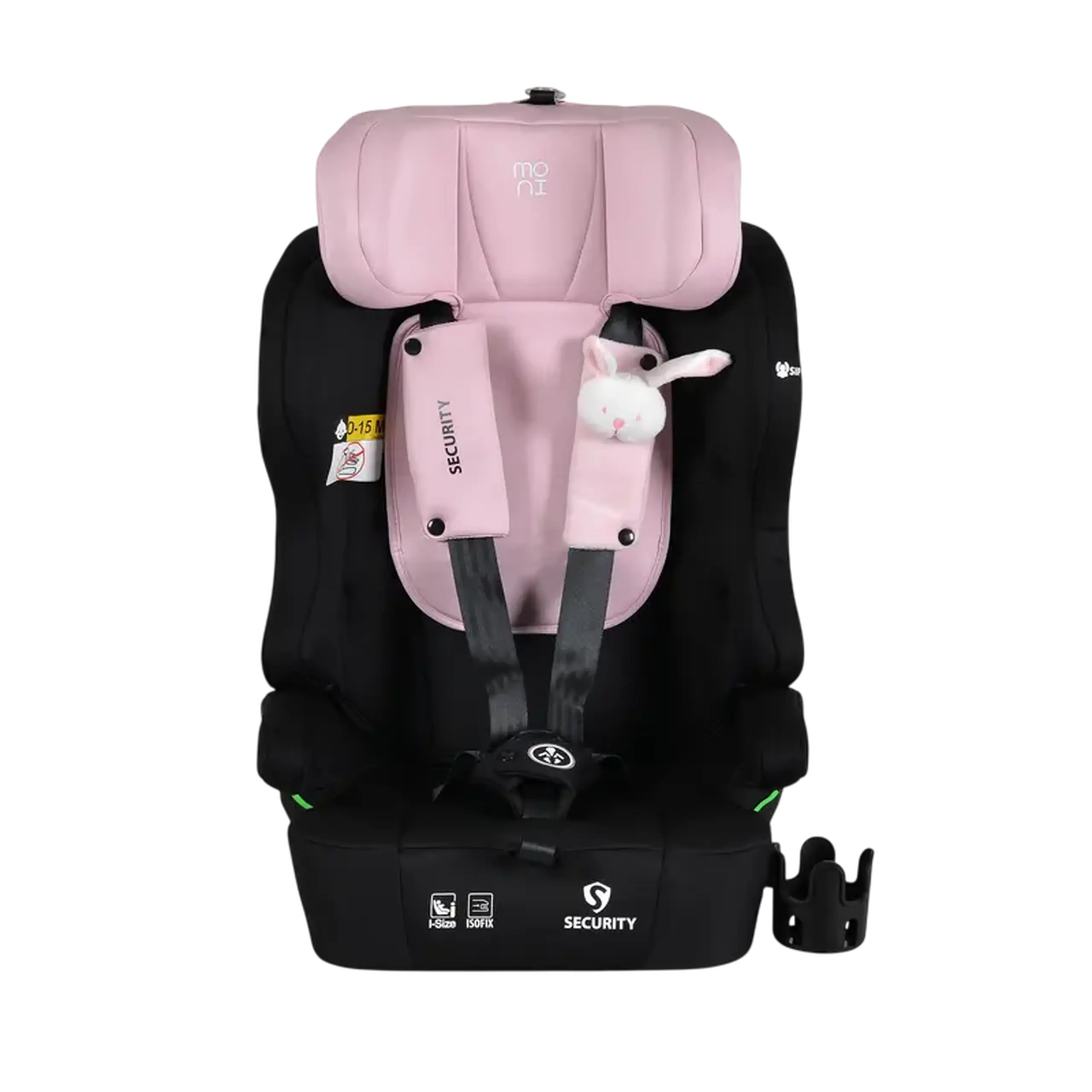 Scaun auto Moni Security, Grupa 1/2/3 (9-36 kg), Roz