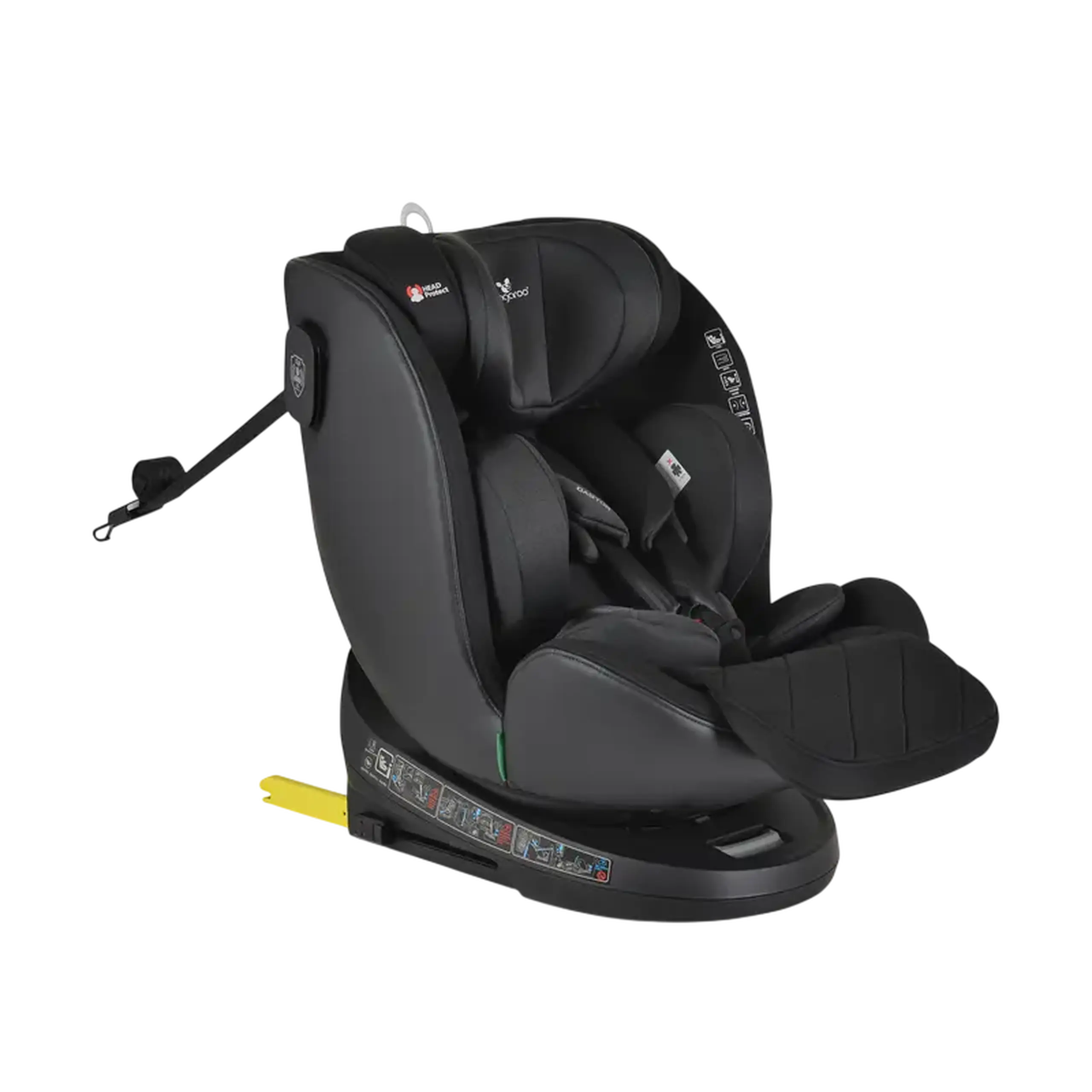 Scaun auto Cangaroo Castor, Grupa 0+/1/2/3 (0-36 kg), Negru