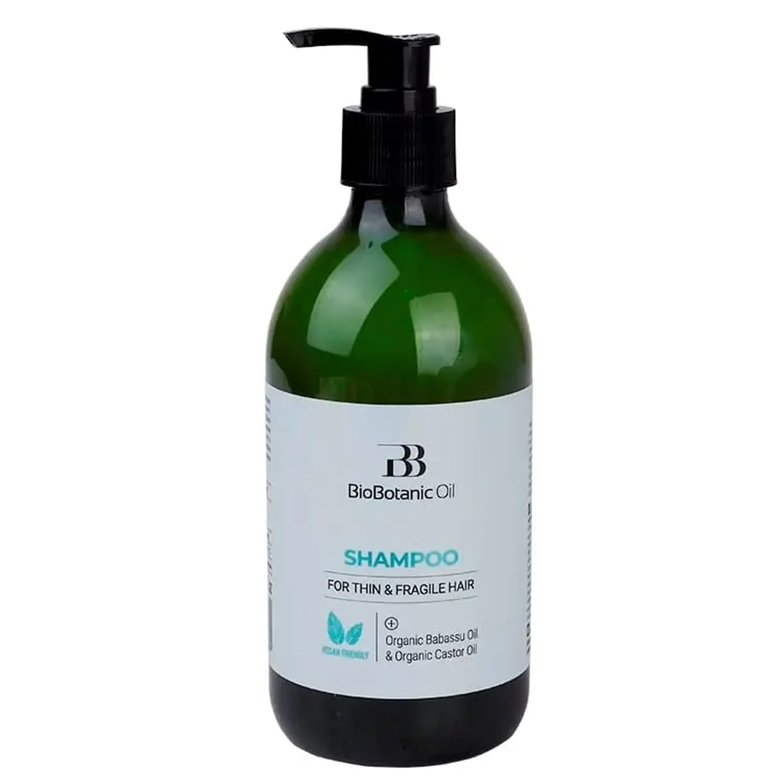 Șampon pentru păr subțire și fragil cu ulei de Babassu Organic și ulei de Ricin 500ml