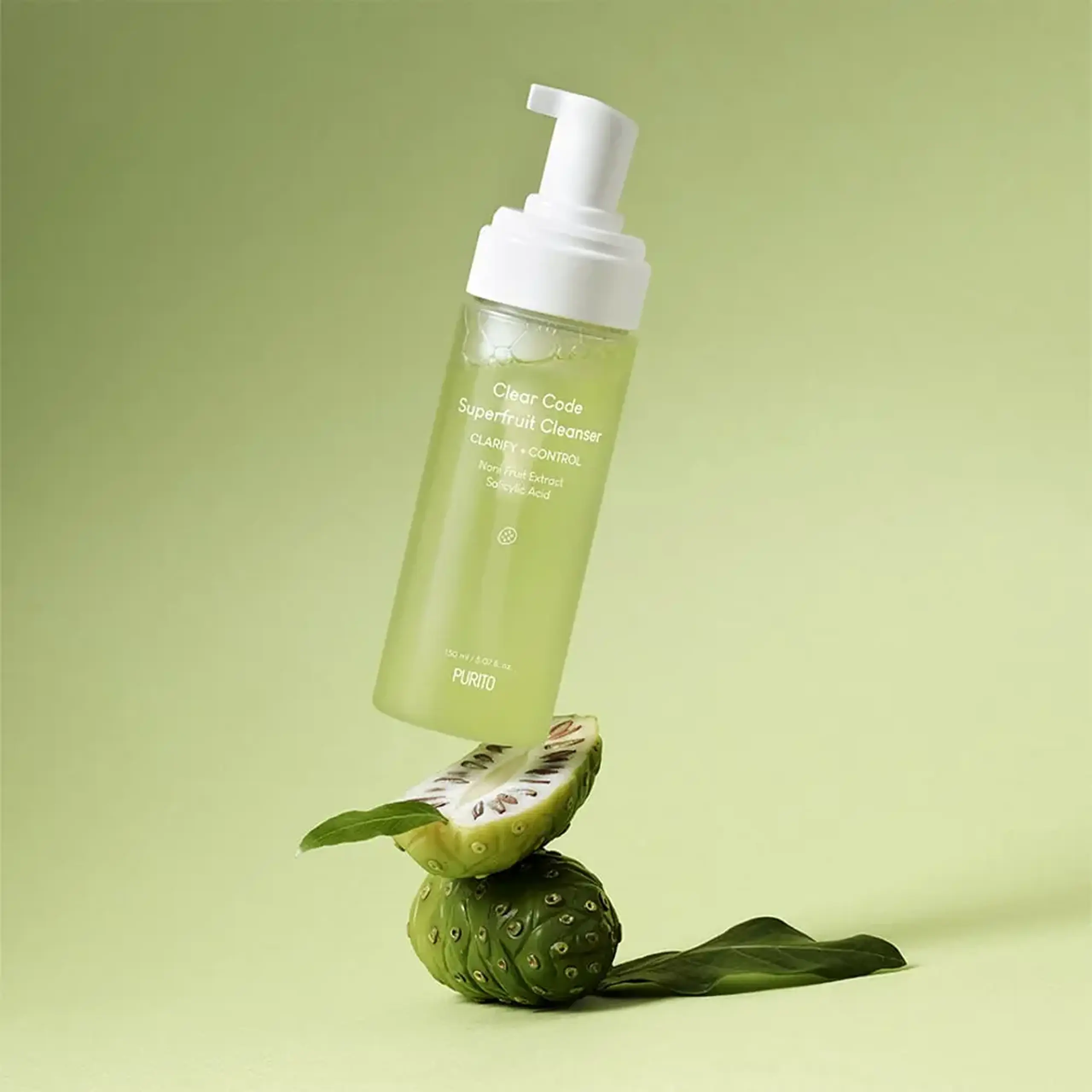 Spumă de curățare pentru piele grasă si mixtă Purito SEOUL - Clear Code Superfruit Cleanser 150ml