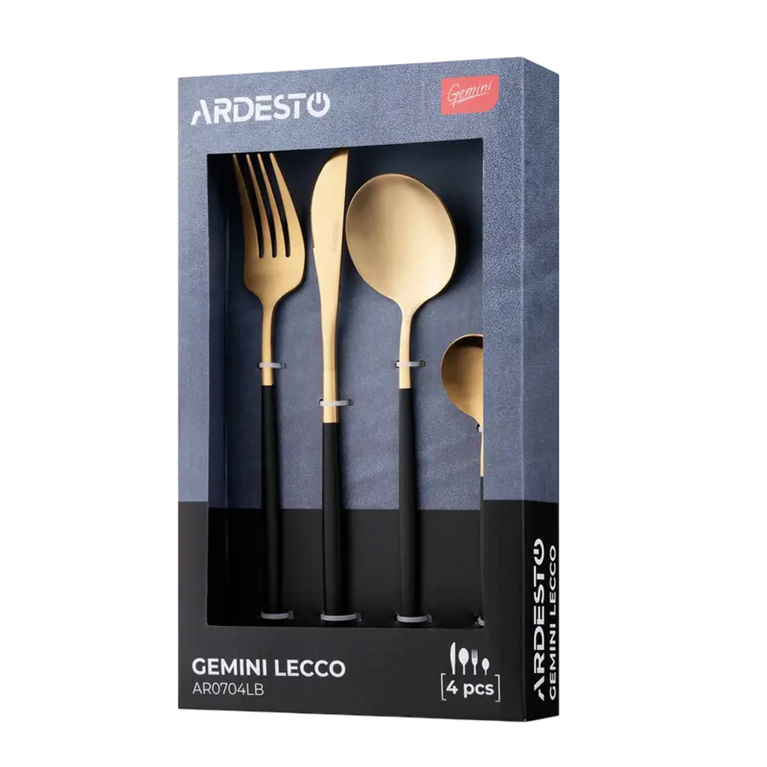 Set de tacâmuri Ardesto AR0704LB, Auriu