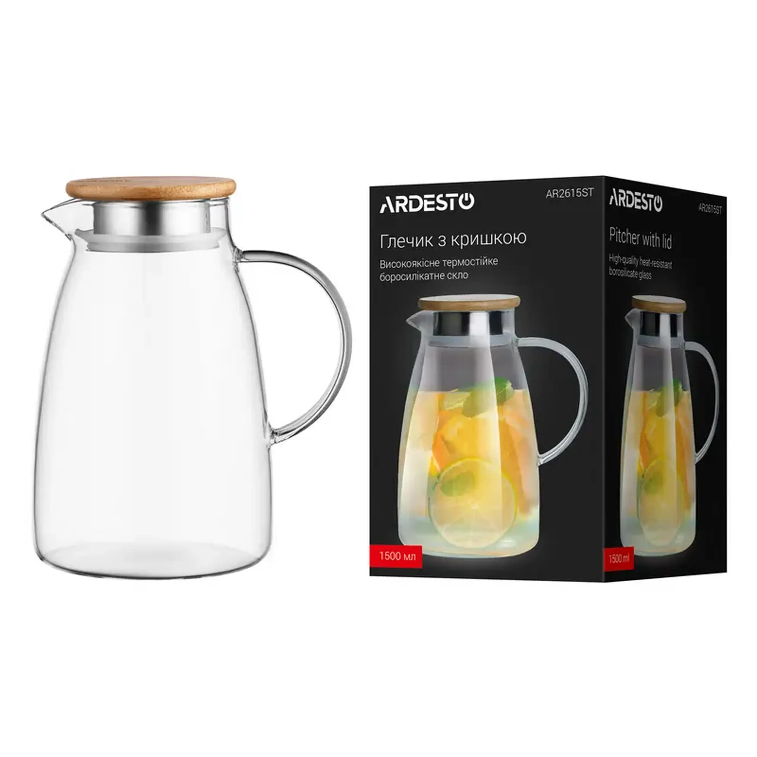 Ulcior Ardesto AR2615ST, 1,5L, Transparent