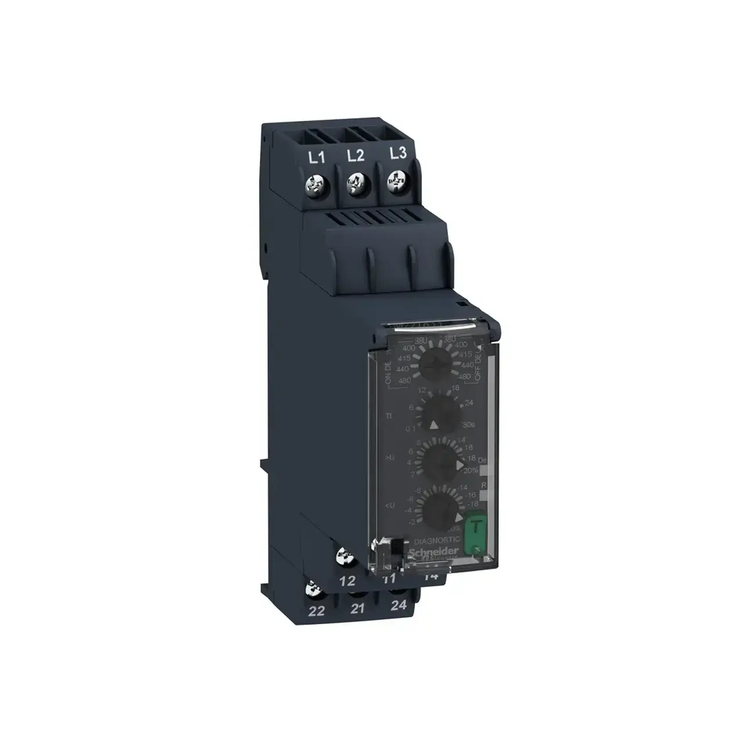 Releu control RM22TR33 3 faze 8 A 250 V IP20 380 - 480 V Schneider-Electric
