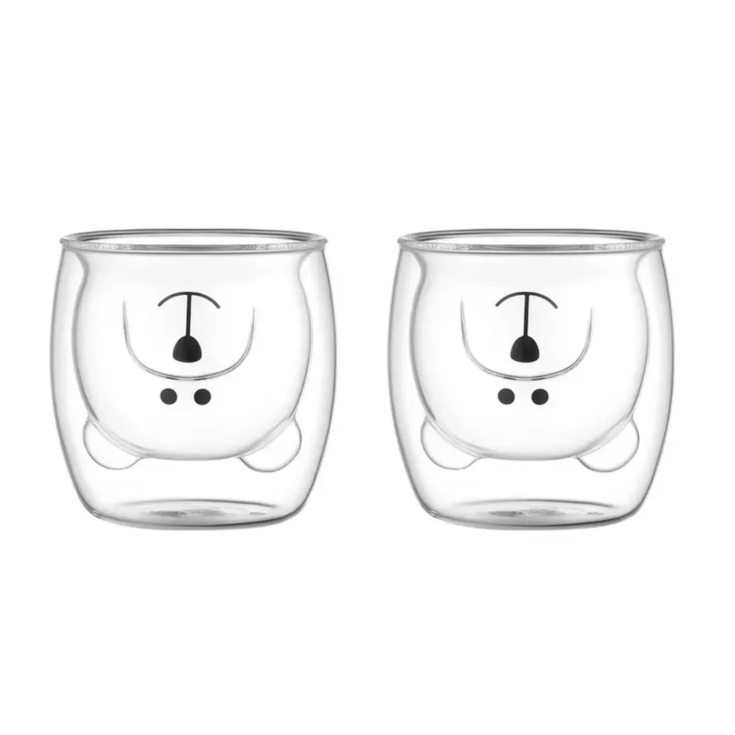 Set de pahare Ardesto AR2625BA 250 ml, 2 buc, Transparent