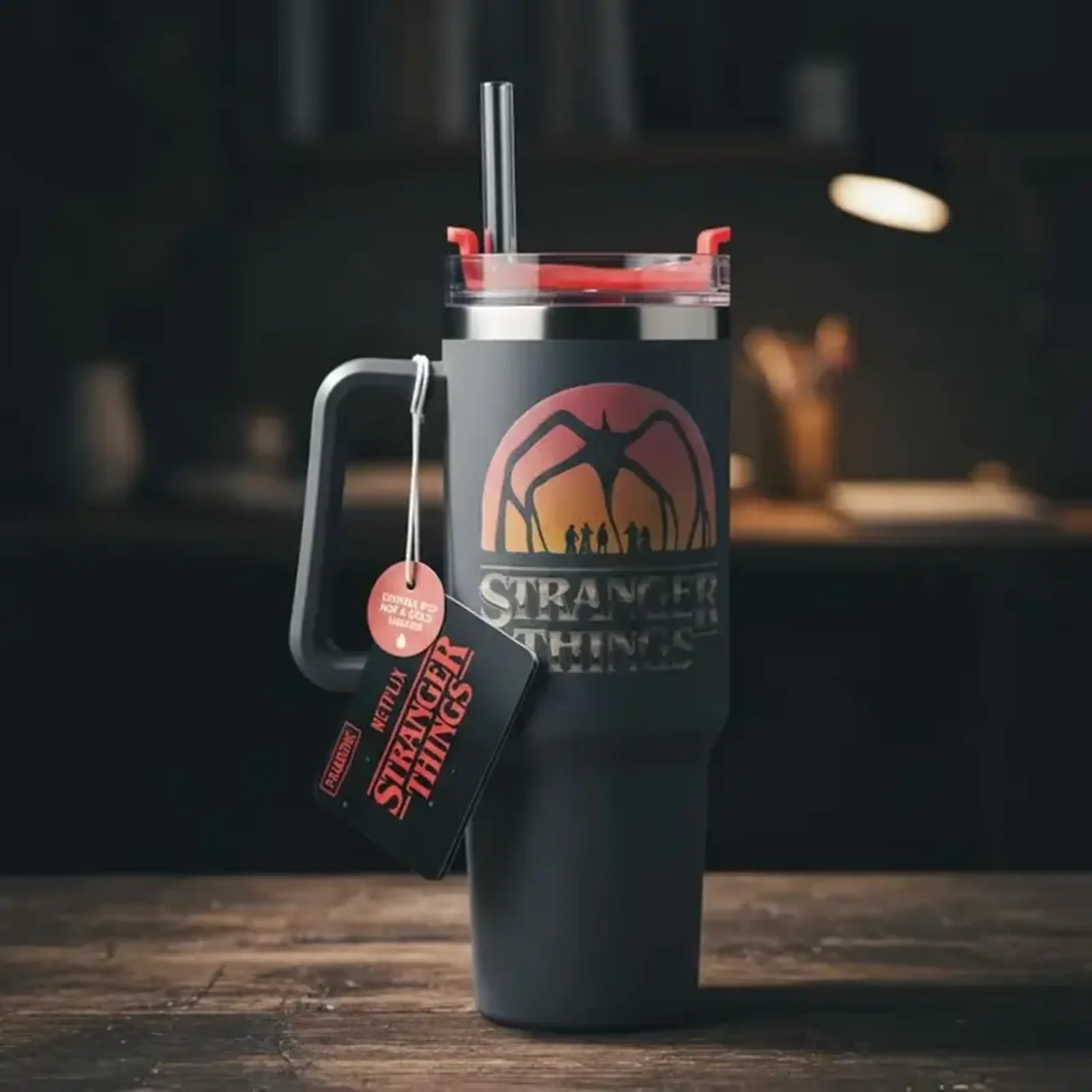 Cană termos Paladone Stranger Things 5, 0,9L, Gri