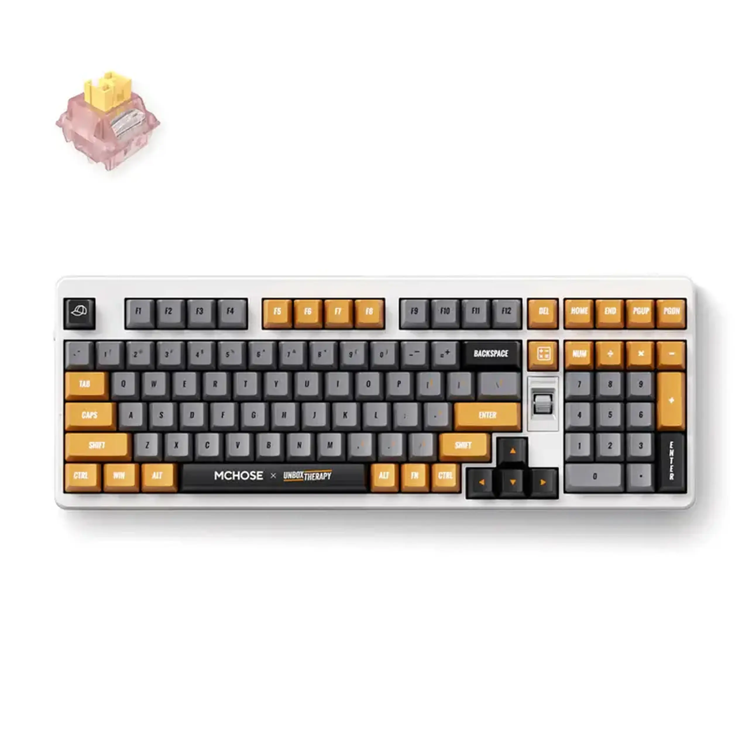 Tastatură MCHOSE X Unbox Therapy UT98, Fără fir, Retro Therapy
