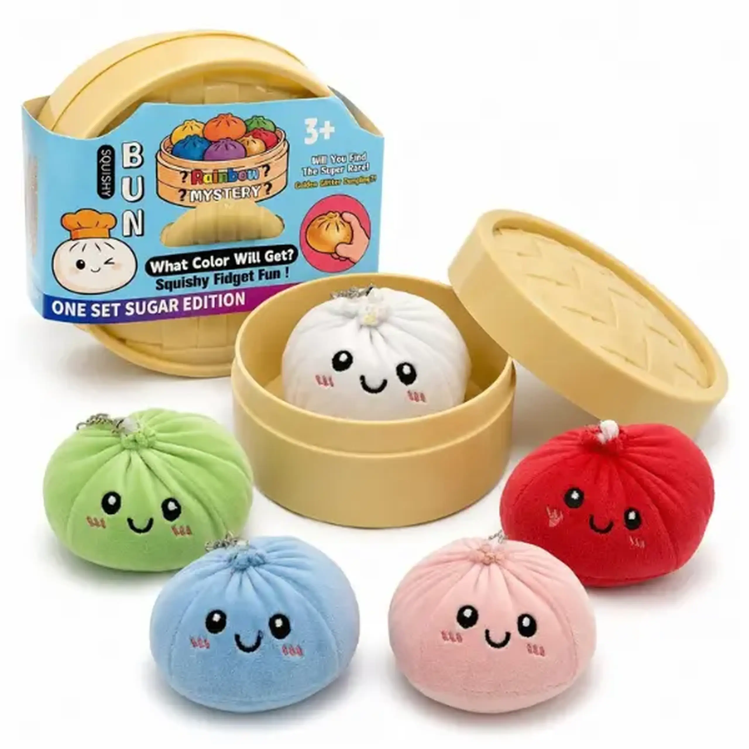 Jucărie antistres Squishy „Dumpling” Soft Touch, 8.5×8.5×8.5 cm
