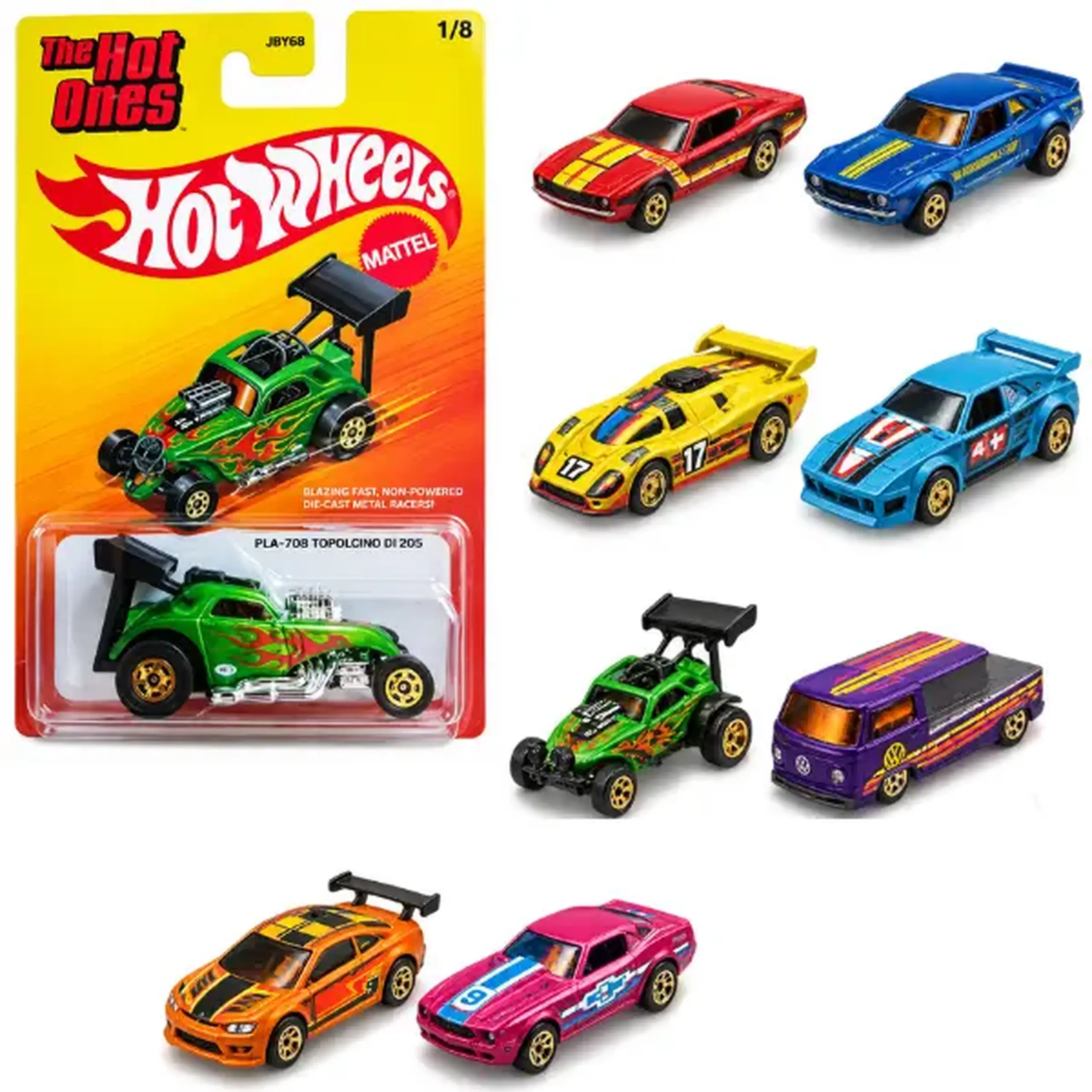 Set mașinuțe de bază Hot Wheels "The Hot Ones" 1:64 (as.)