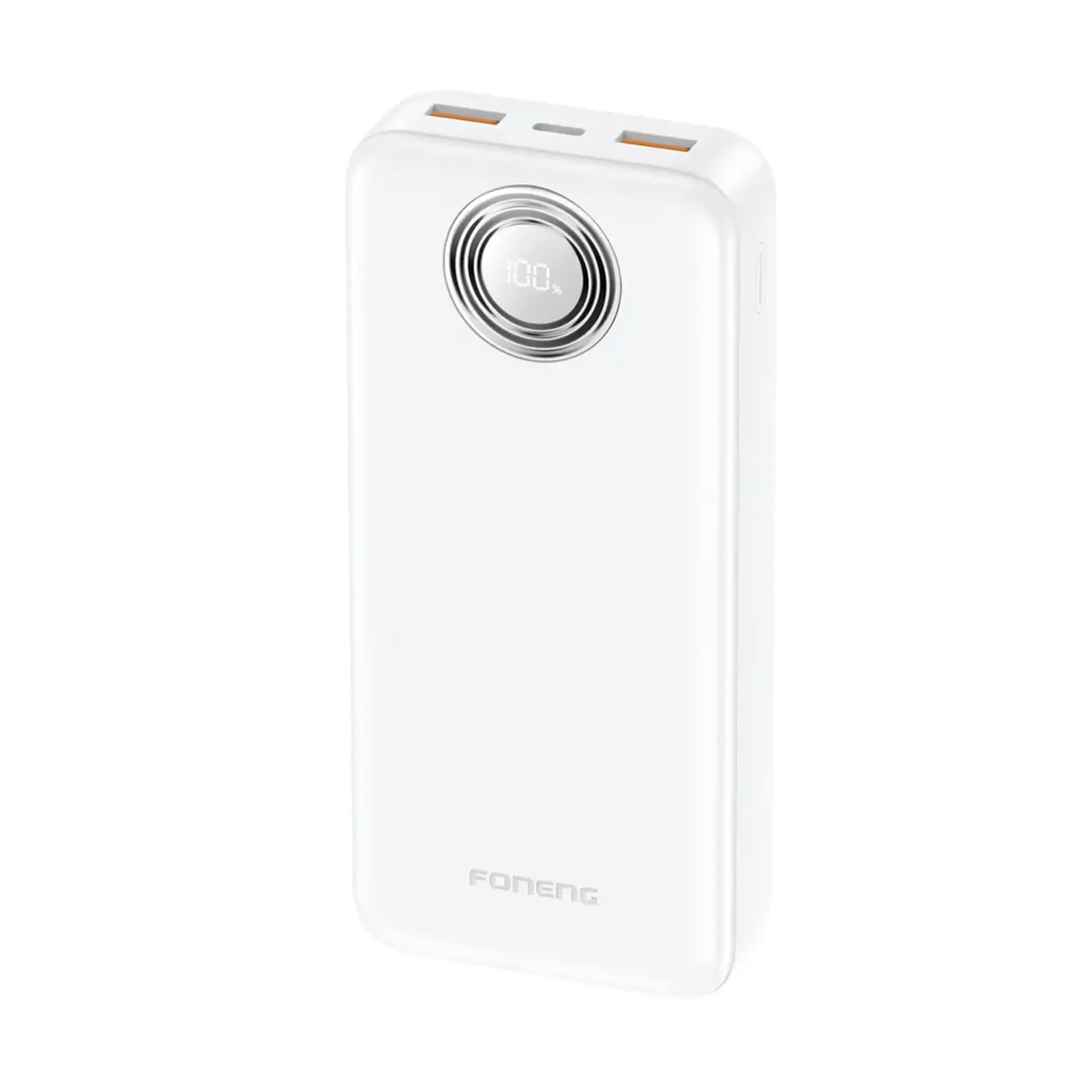 Foneng Power Bank with Digital Display 20000 mAh, 22.5W, White