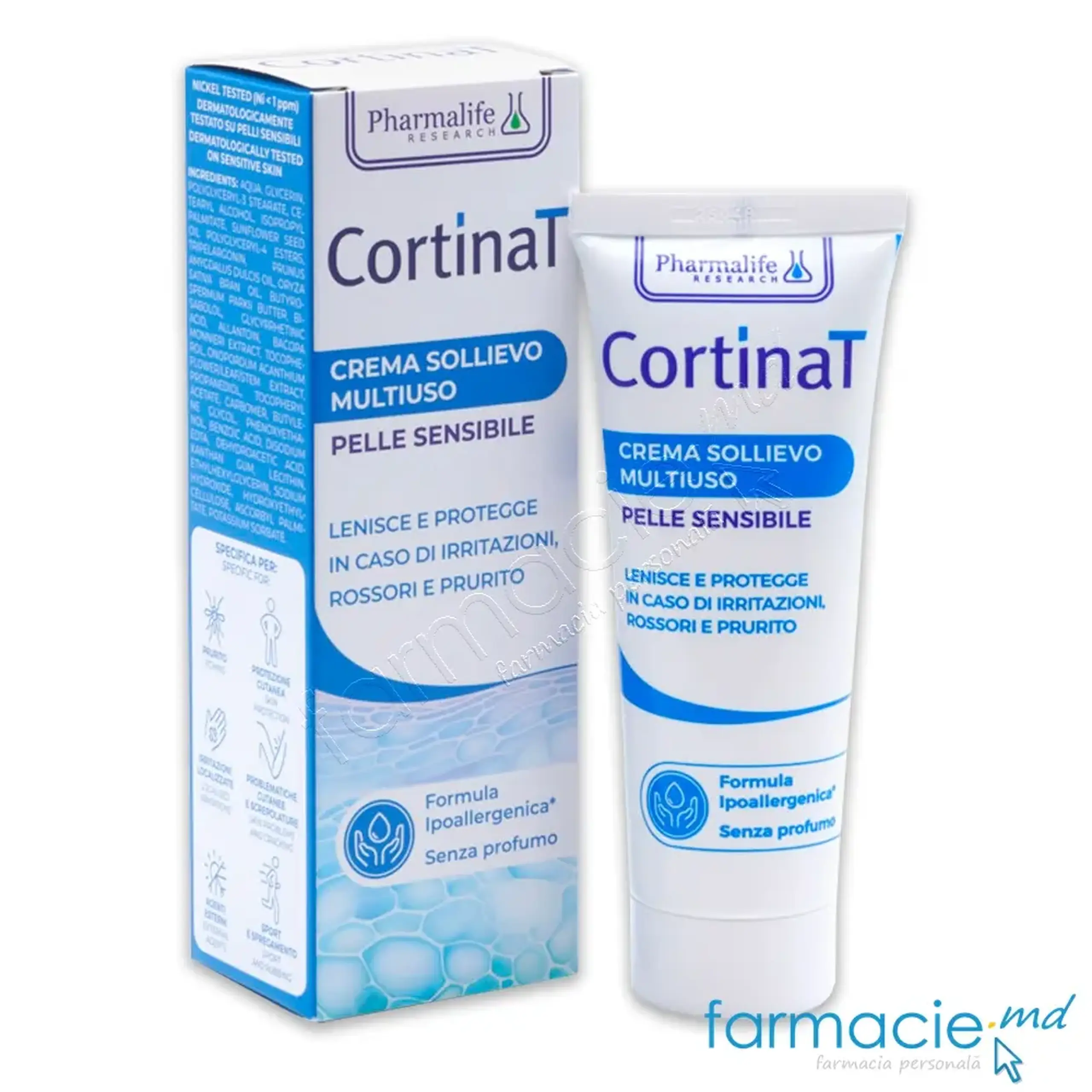 Cortinat Crema piele iritata si uscata (extract Bacopa,lemn dulce,tarate) 0luni+ 30ml Pharmalife