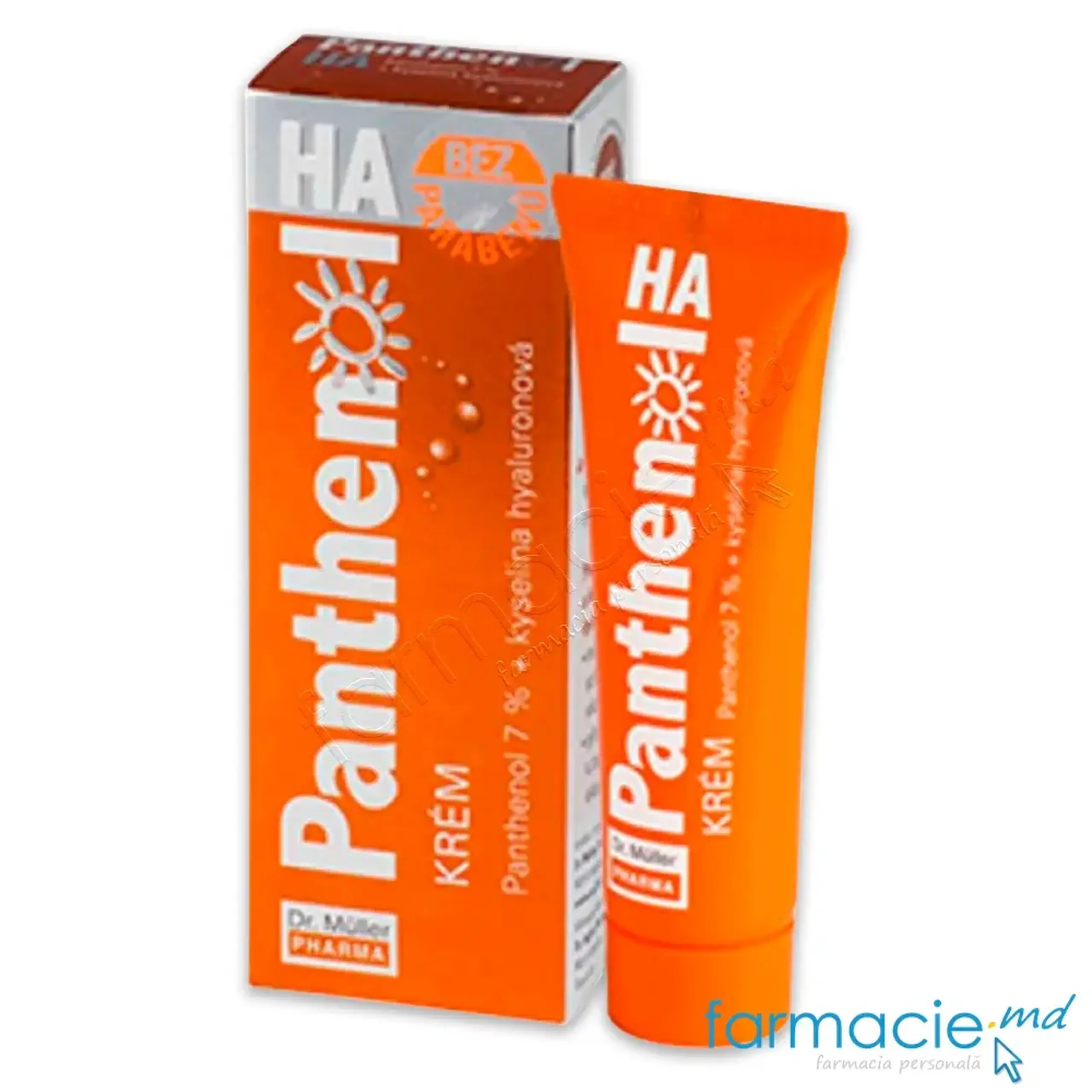 Pantenol HA crema 7% cu acid hyaluronic 30ml Dr.Muller PHARMA