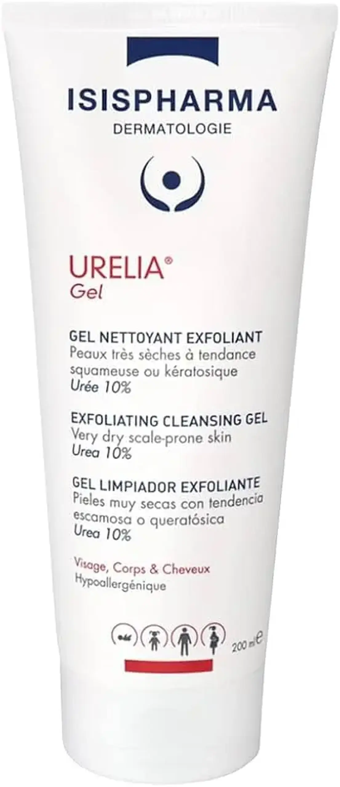 Urelia gel (piele iritata,scuamata,corp si par) 200ml Isispharma