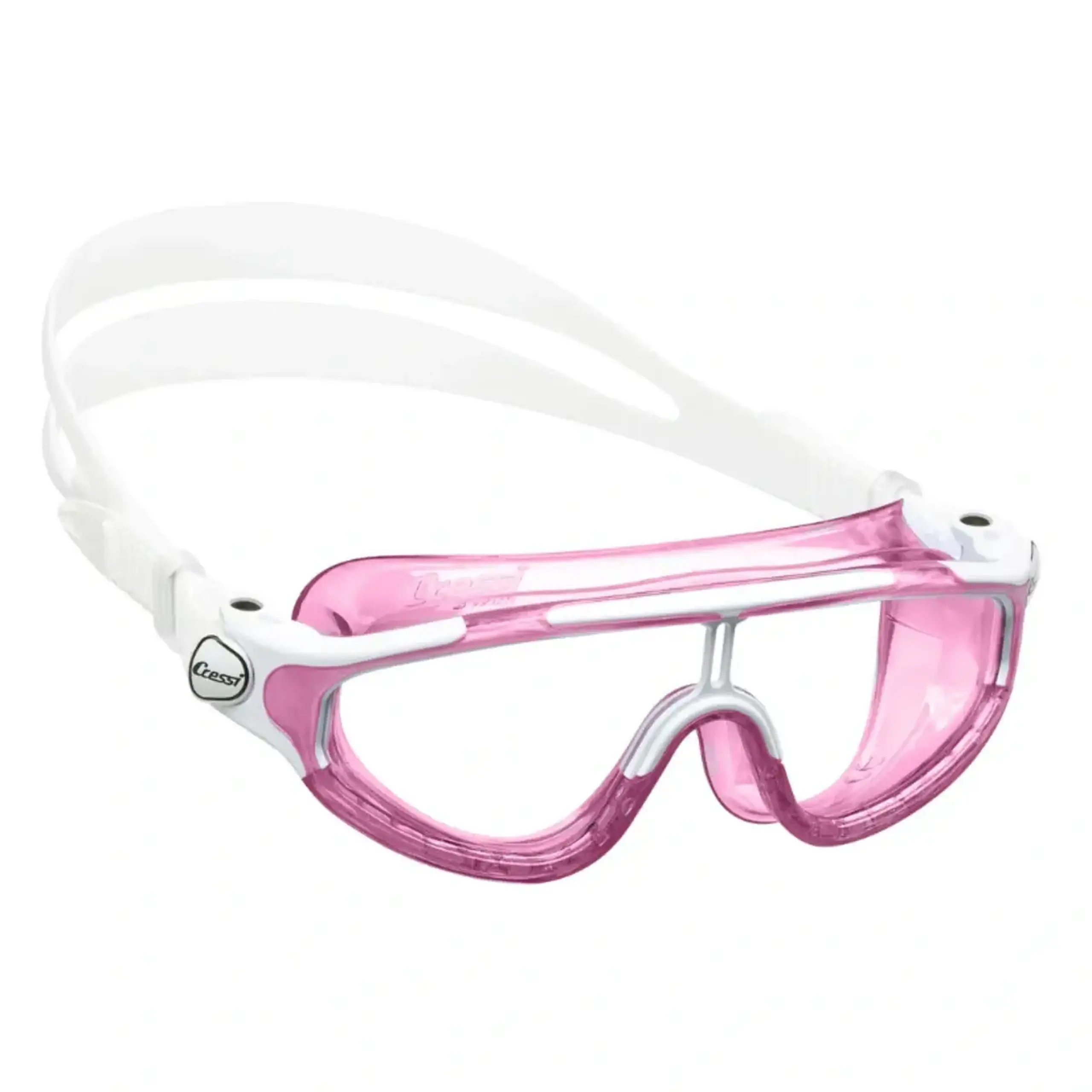 Ochelari de înot Cressi-Sub King Baloo Kid - Culoare pink white