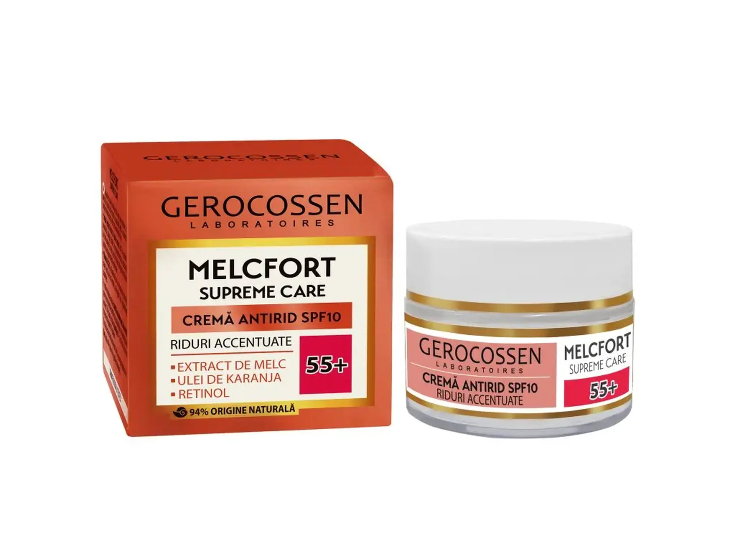 Gerocossen Melcfort Crema antirid SPF10 riduri accentuate 55+ 50ml