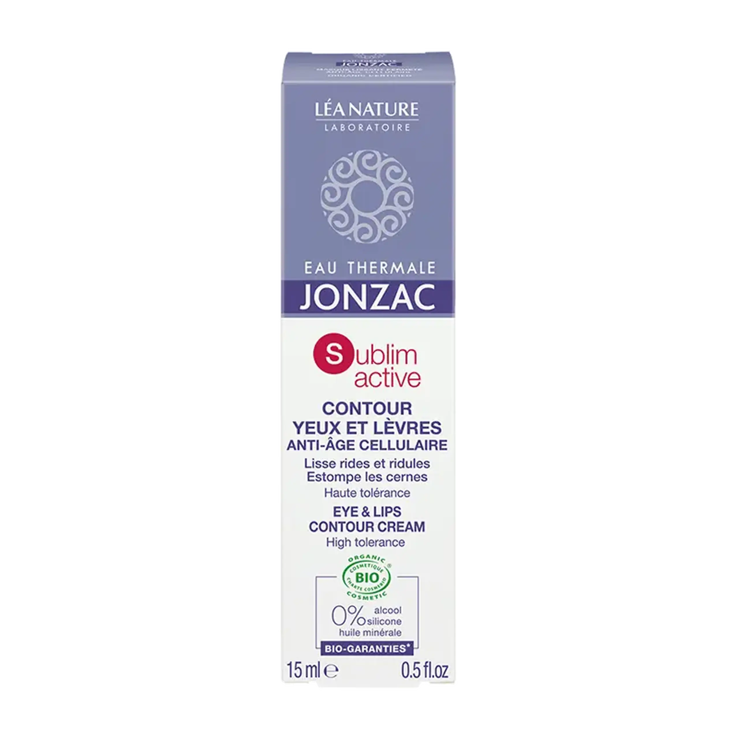 Jonzac Sublimactive Anti Age Crema contur ochi, buze toleranta mare BIO 15ml
