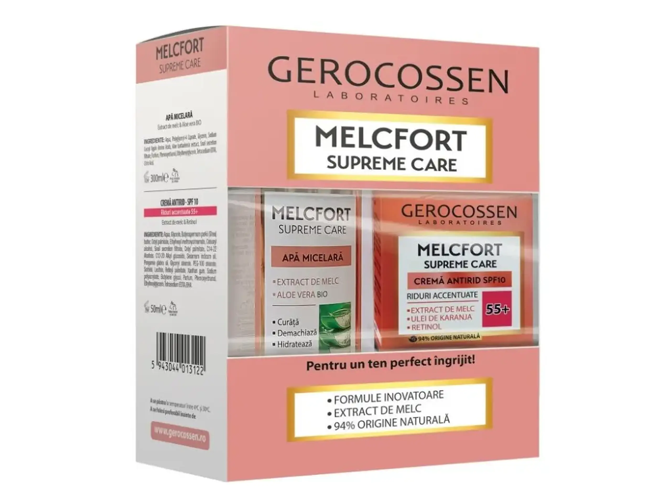 Gerocossen Set Melcfort Crema 55+ riduri accentuate + Apa micelara