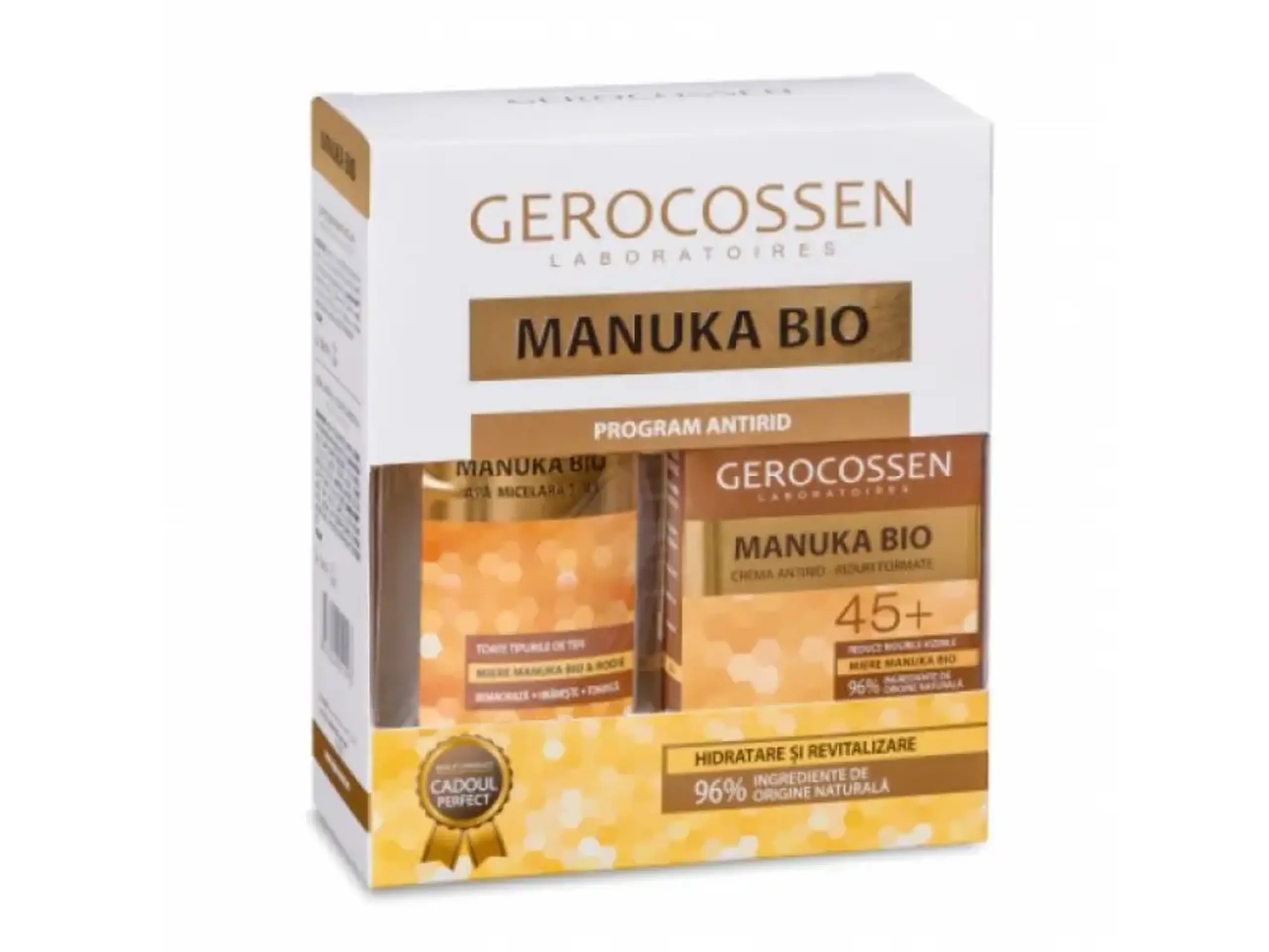 Gerocossen Set Manuka Bio Crema 45+ riduri formate + Apa micelara