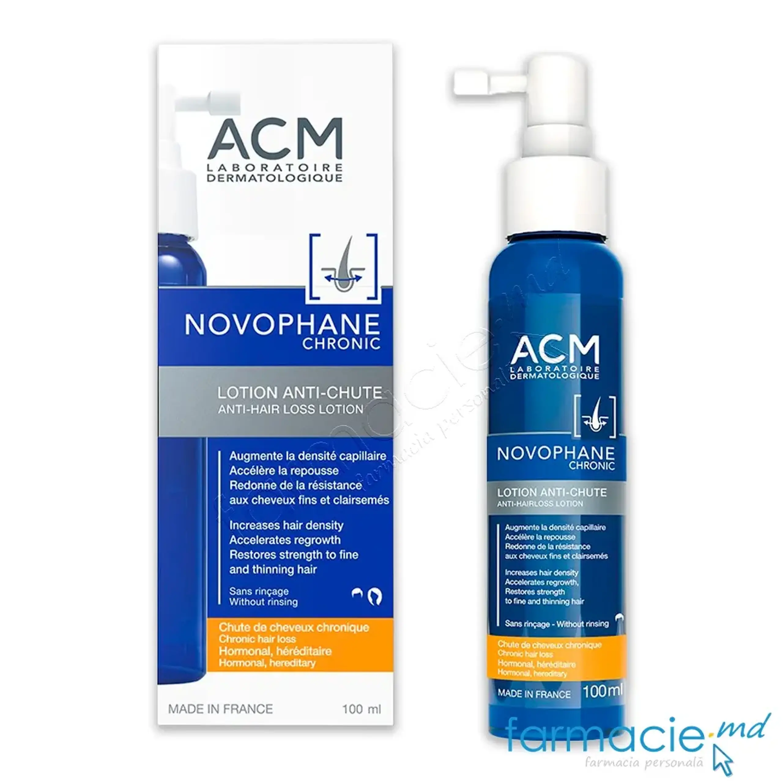 Novophane Chronic Lotiune anti-cadere 100ml ACM