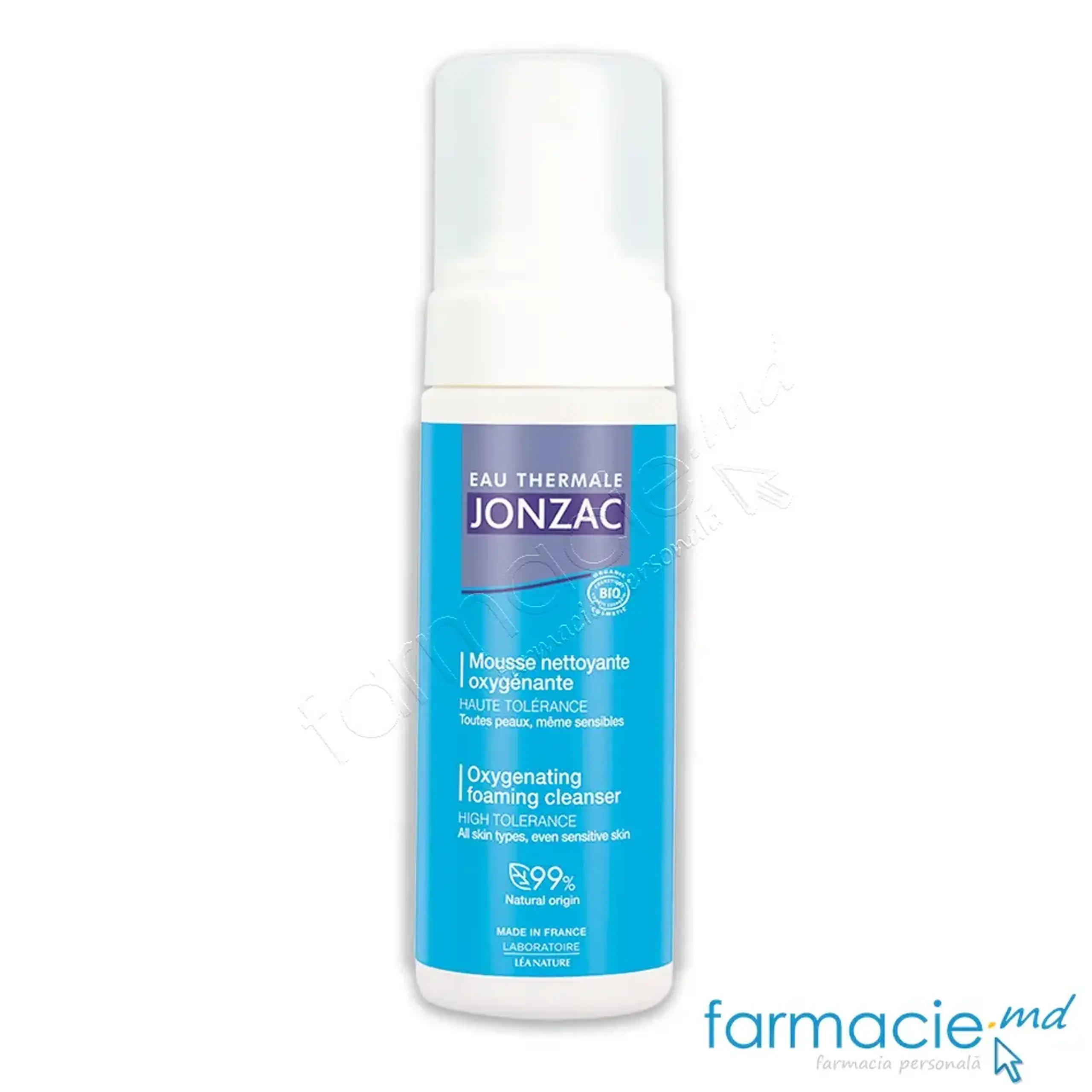 Jonzac Rehydrate Spuma de curatat fata oxigenata BIO 150ml