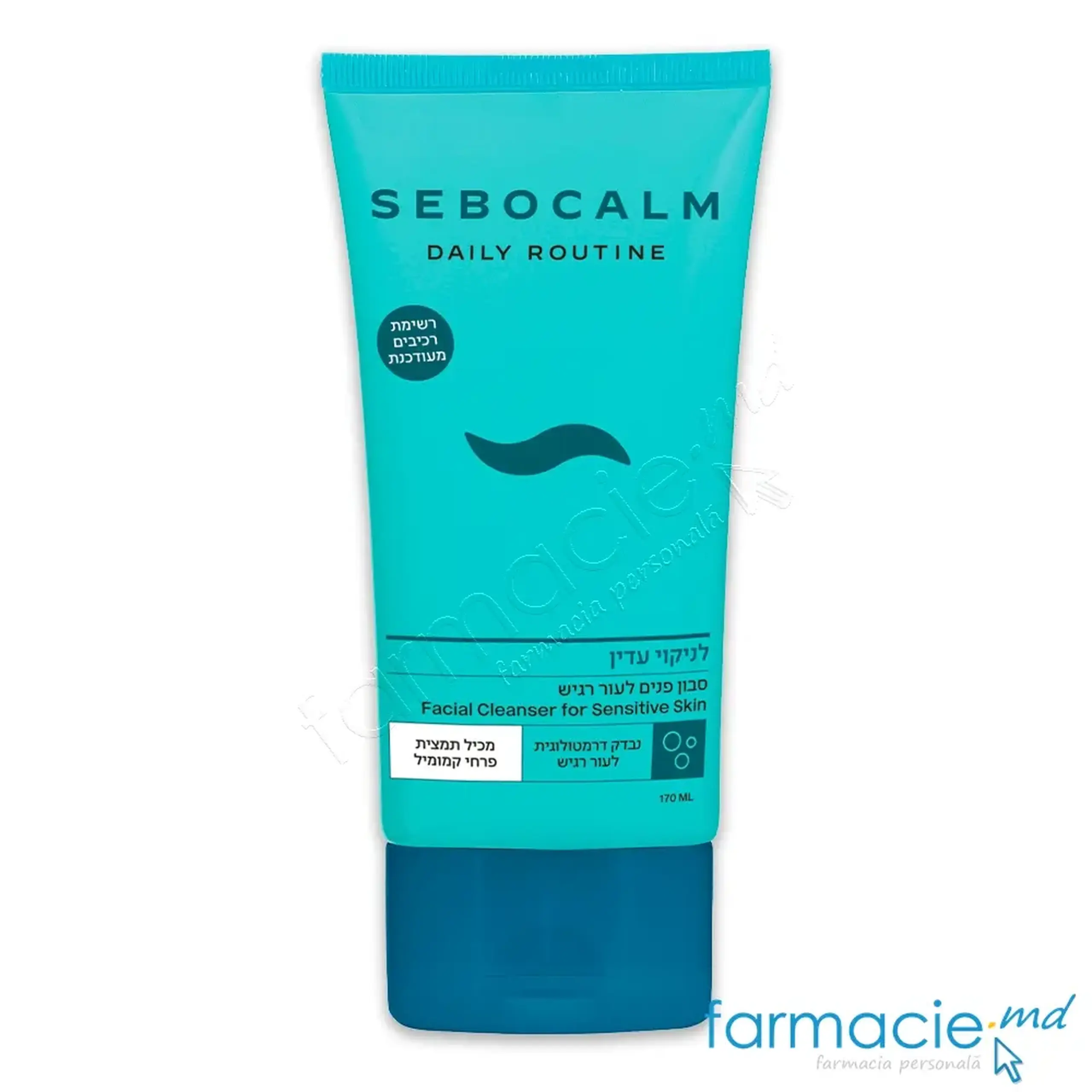 SeboCalm Daily Routine Facial Sensitive Soap Gel spalare fata 170ml