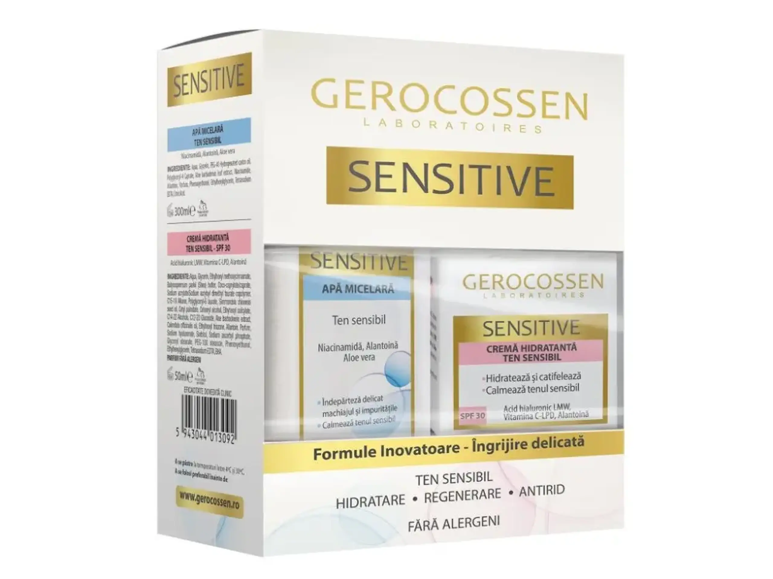 Gerocossen Set Sensitive Crema hidratanta ten sensibil + Apa micelara